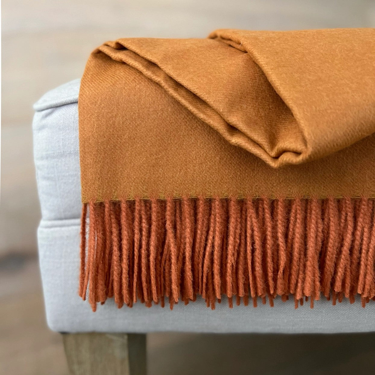 Baby Alpaca Throw/Wrap, Ember