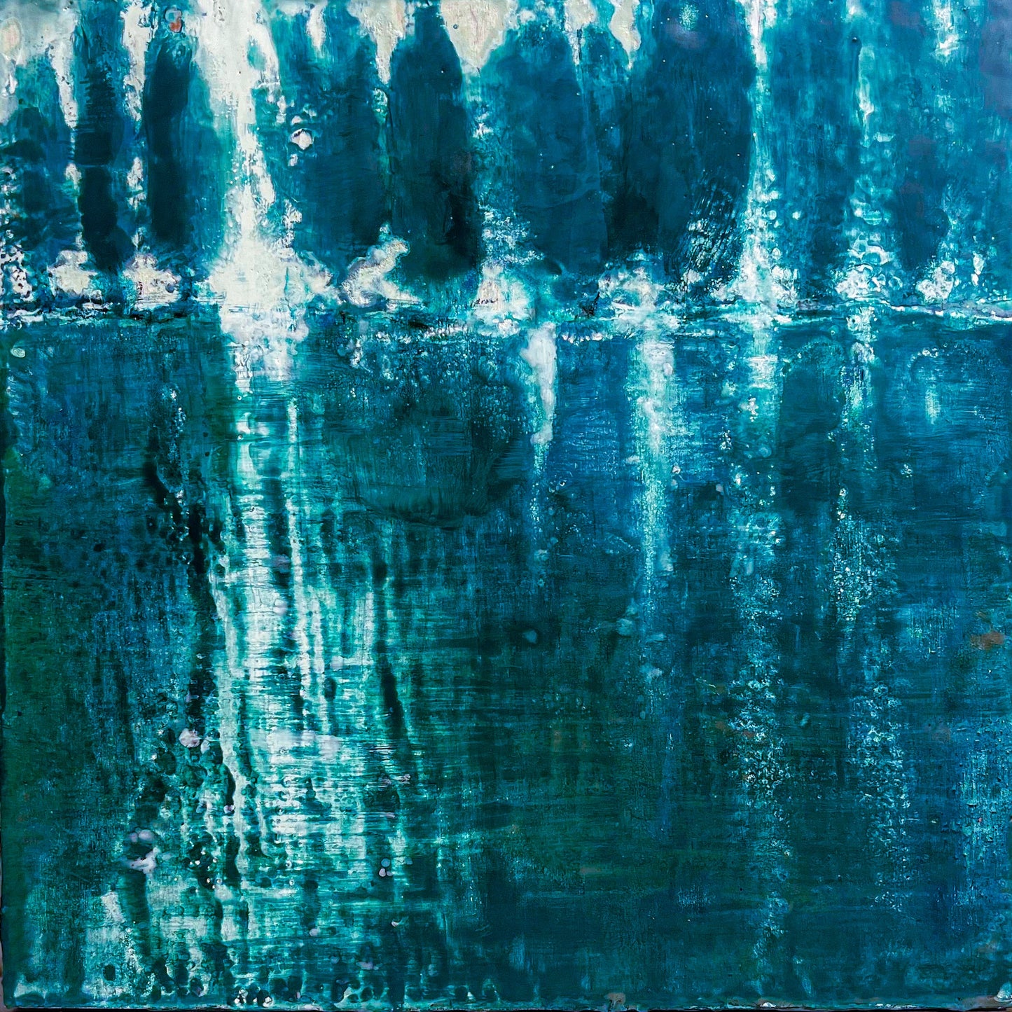 Night Shore, Encaustic