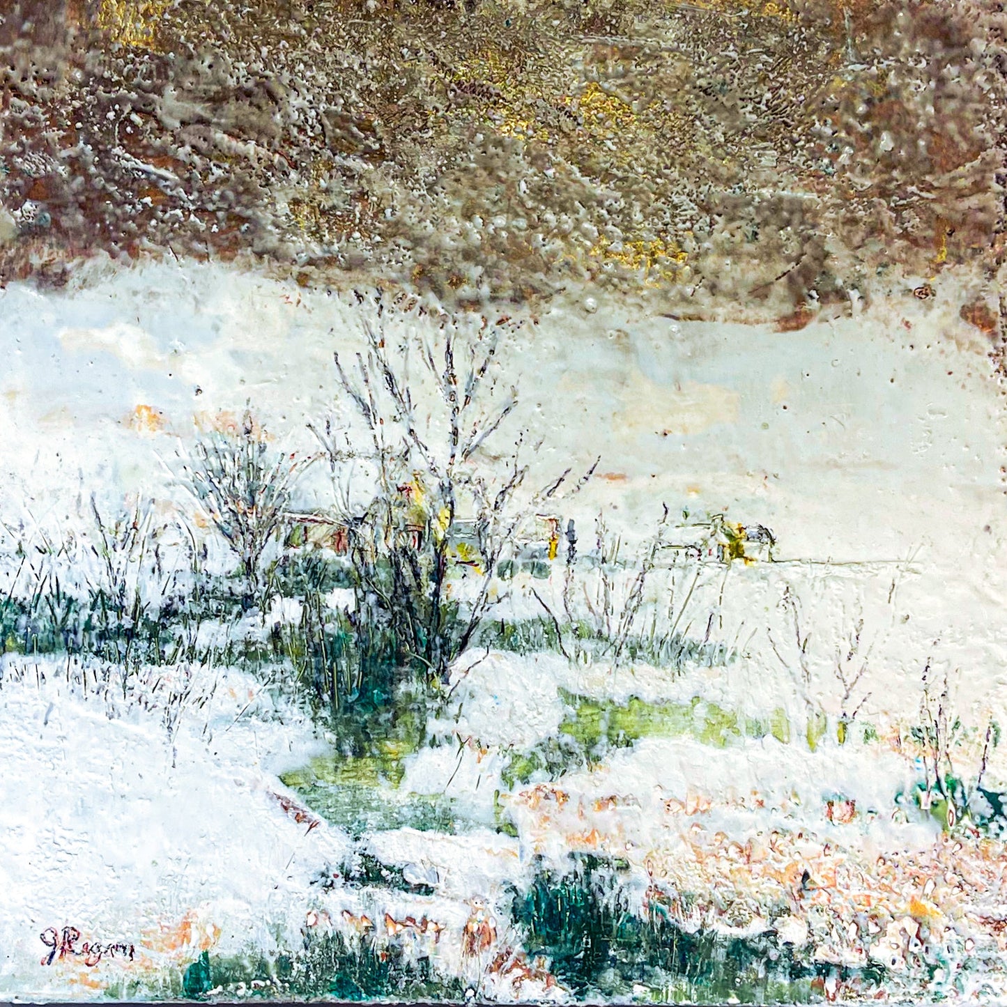 Spring, Encaustic