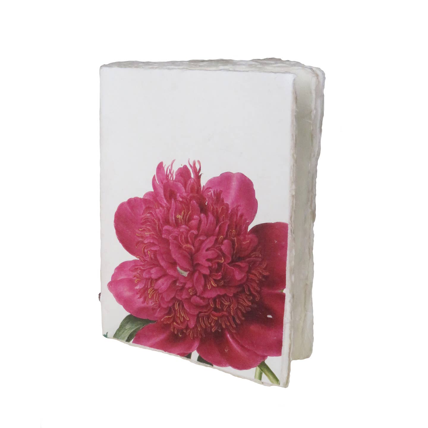 Peony Flower Parchment Paper Notebook