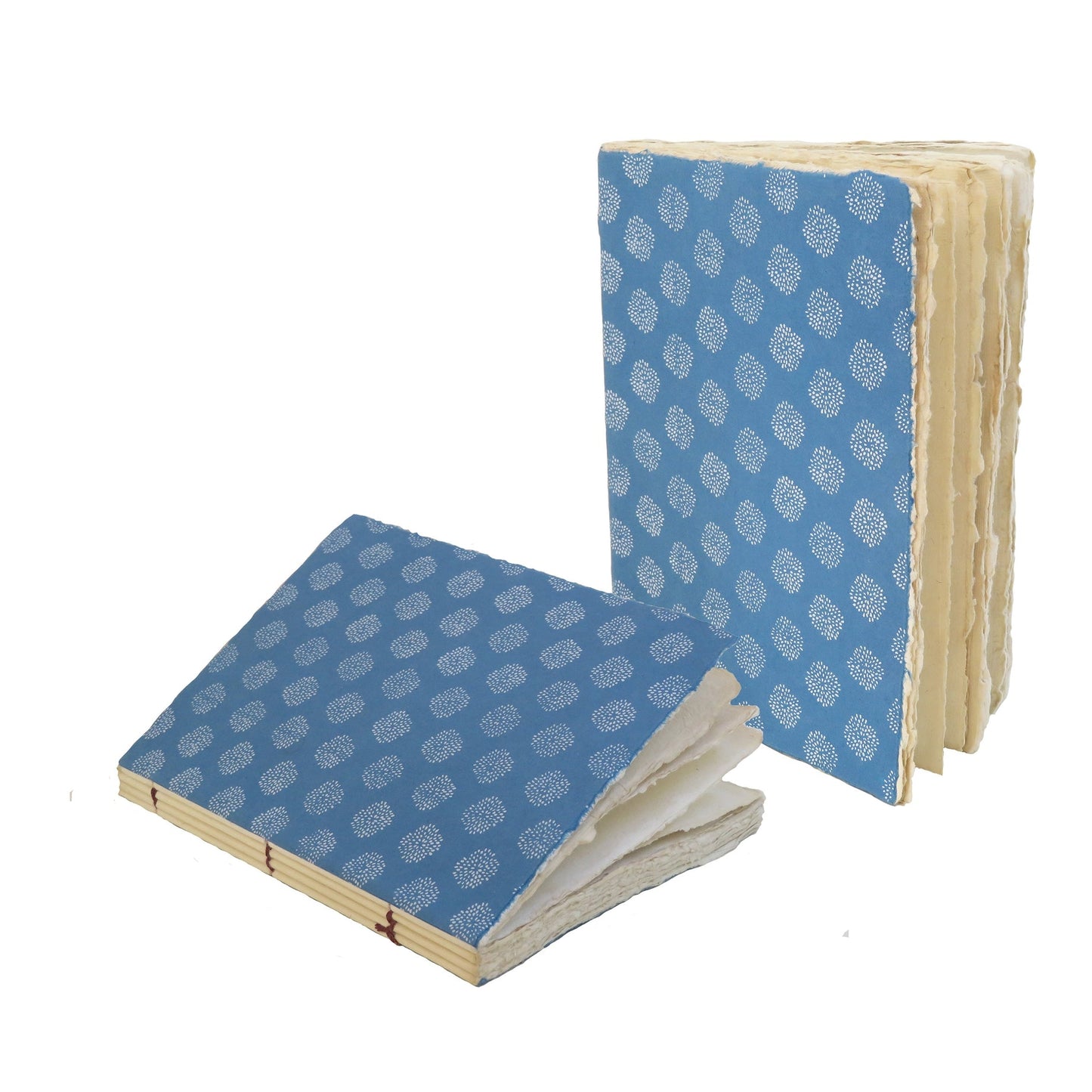 Light Blue Indigo Burst Parchment Paper Notebook