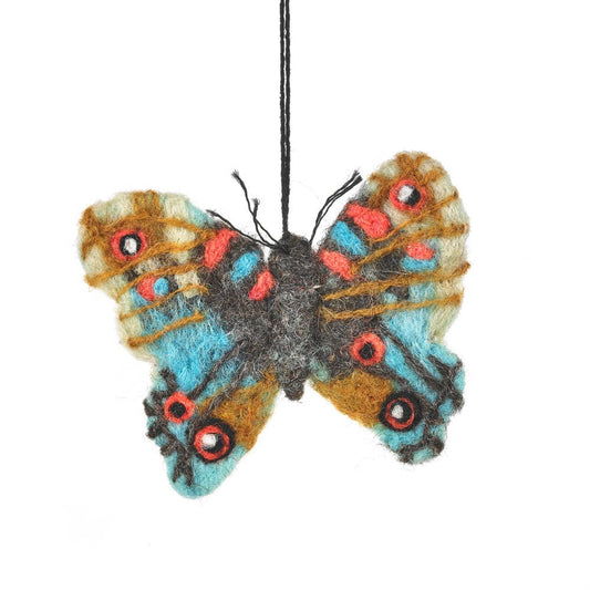 Handmade Emperor Butterfly Felt Ornament
