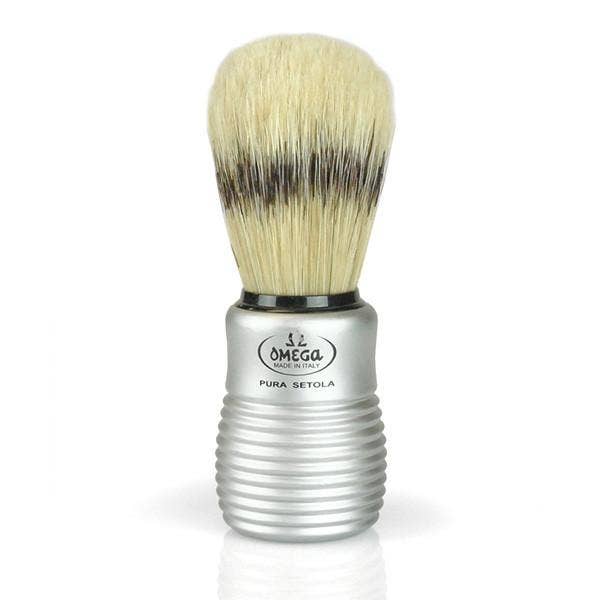 Boar Bristle Shave Brush with Aluminium Handle