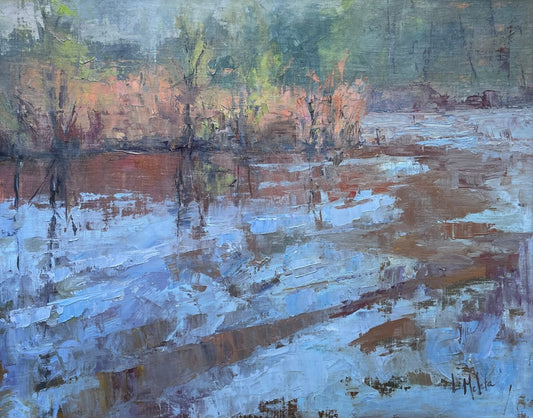 The Bend in the Creek, Oil Painting