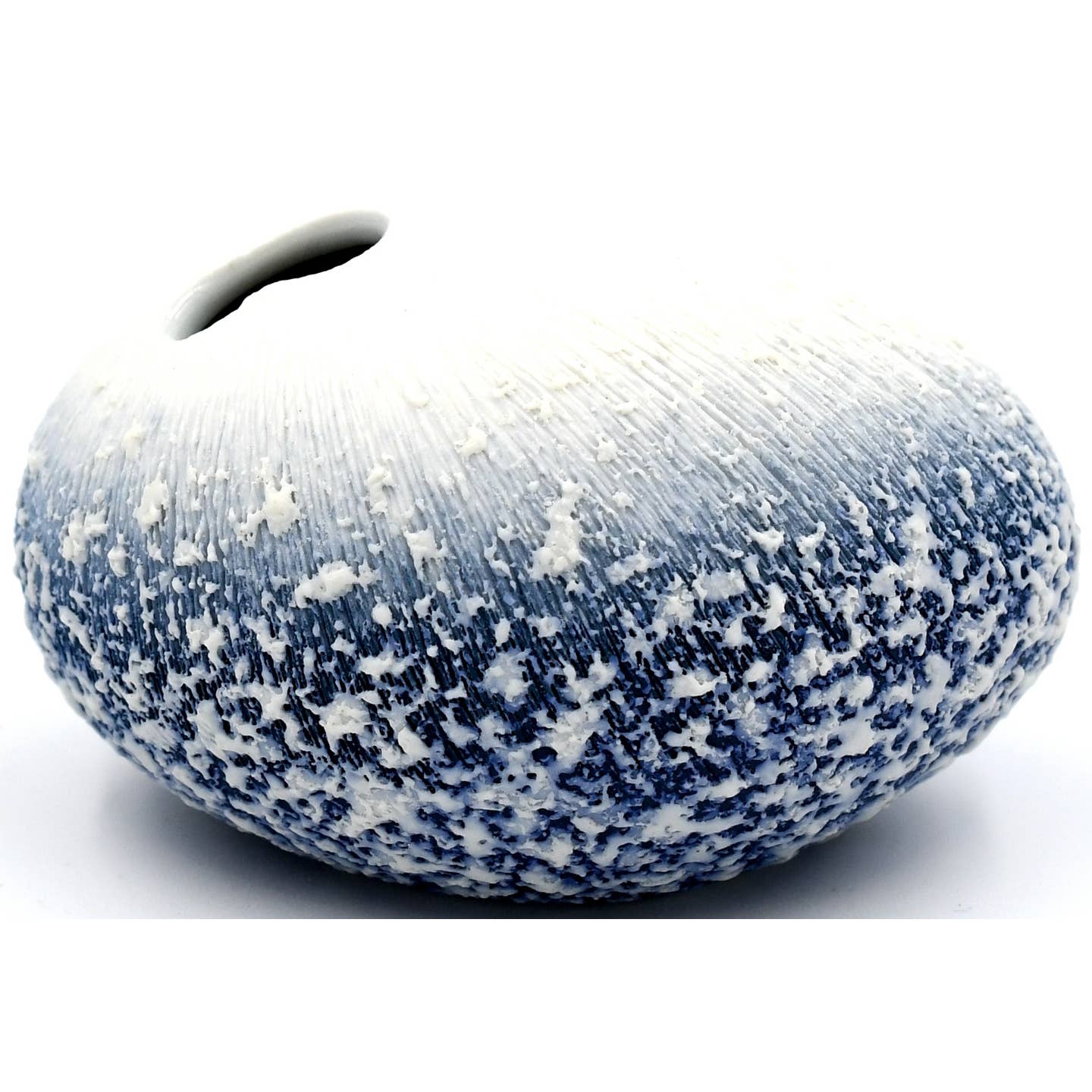 Pebble Blue Textured Porcelain Bud Vase - r. h. ballard shop & gallery
