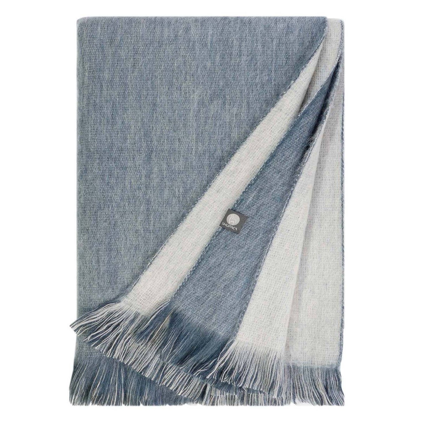 Alpaca Reversible Coastal Fog Throw