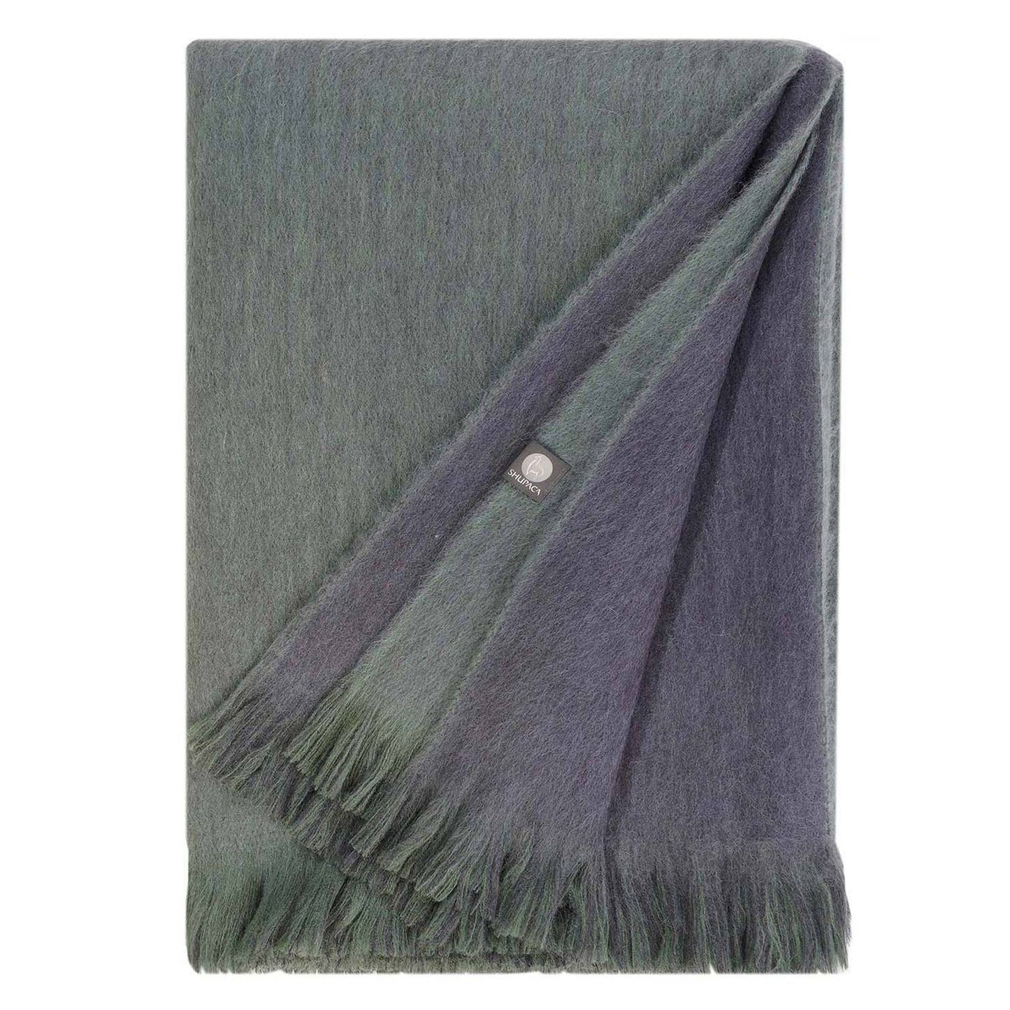 Alpaca Reversible Emerald Tide Throw