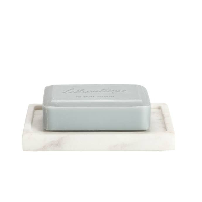 White Marble Rectangular Soap Dish
