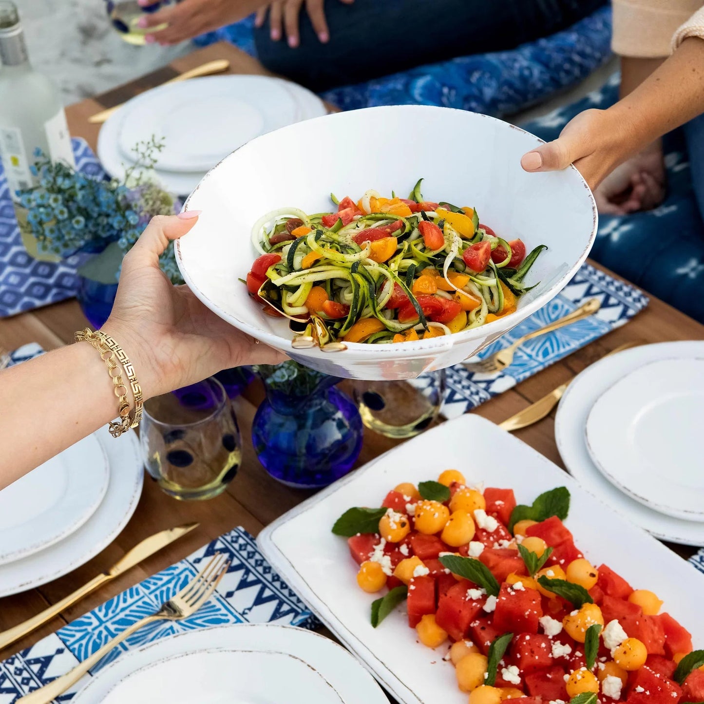 Melamine Lastra Shallow Serving Bowl