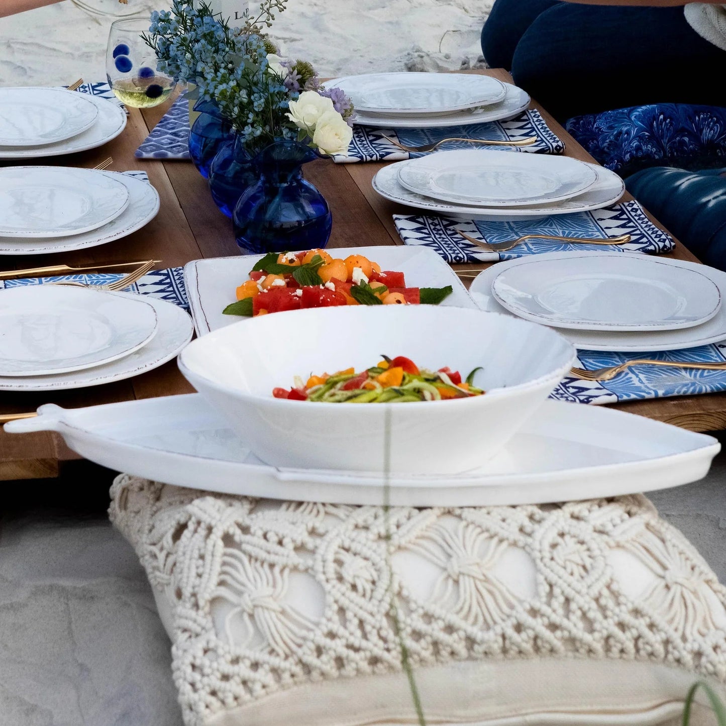 Melamine Lastra Shallow Serving Bowl