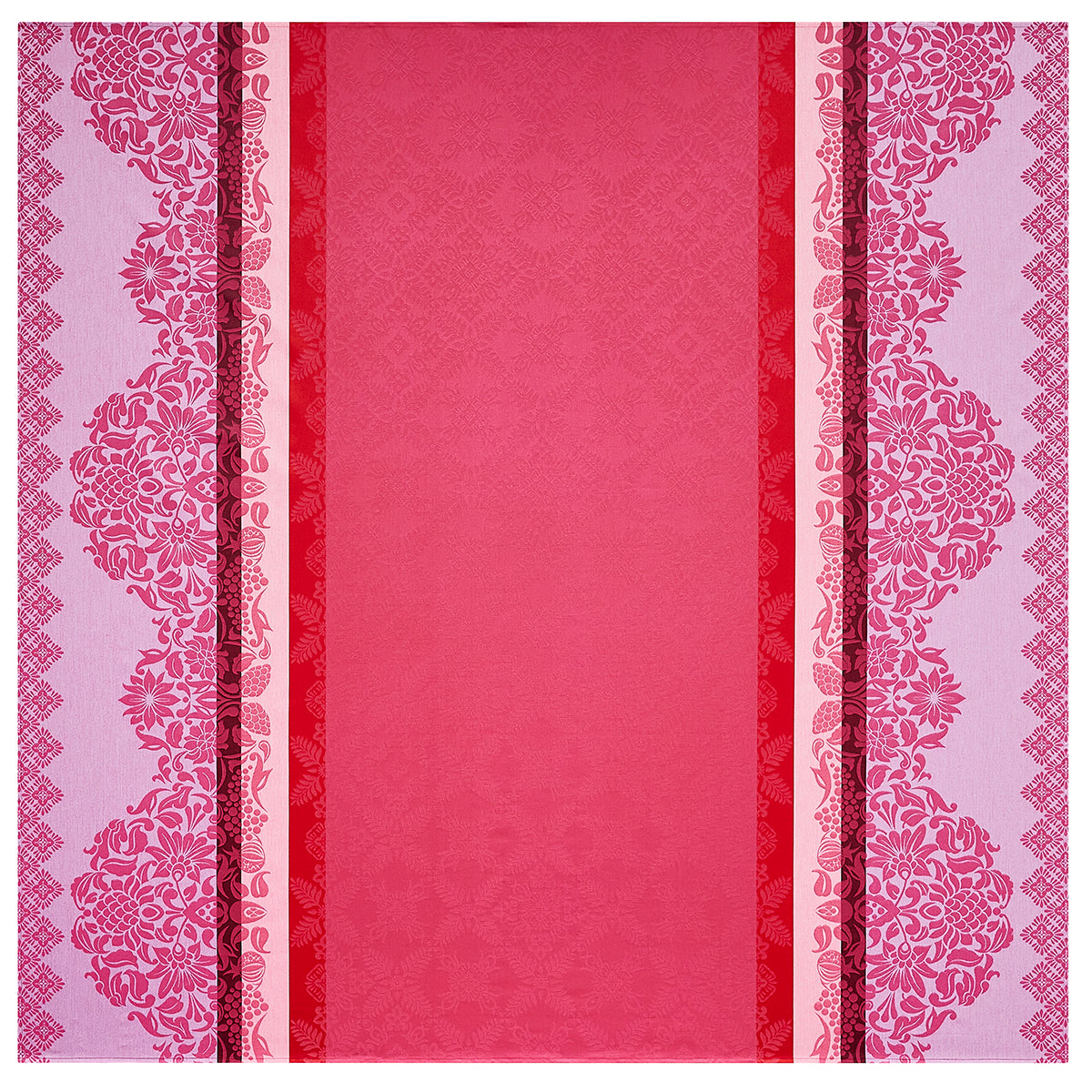 NEW! Mumbai Fuchsia Tablecloth COATED