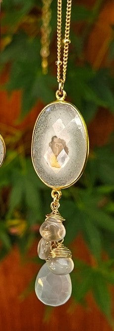 Solar Quartz & Moonstone Necklace