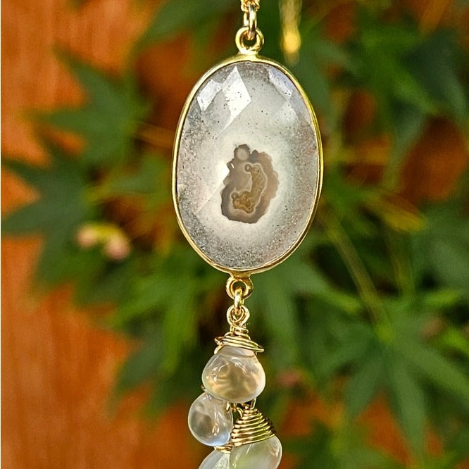 Solar Quartz & Moonstone Necklace