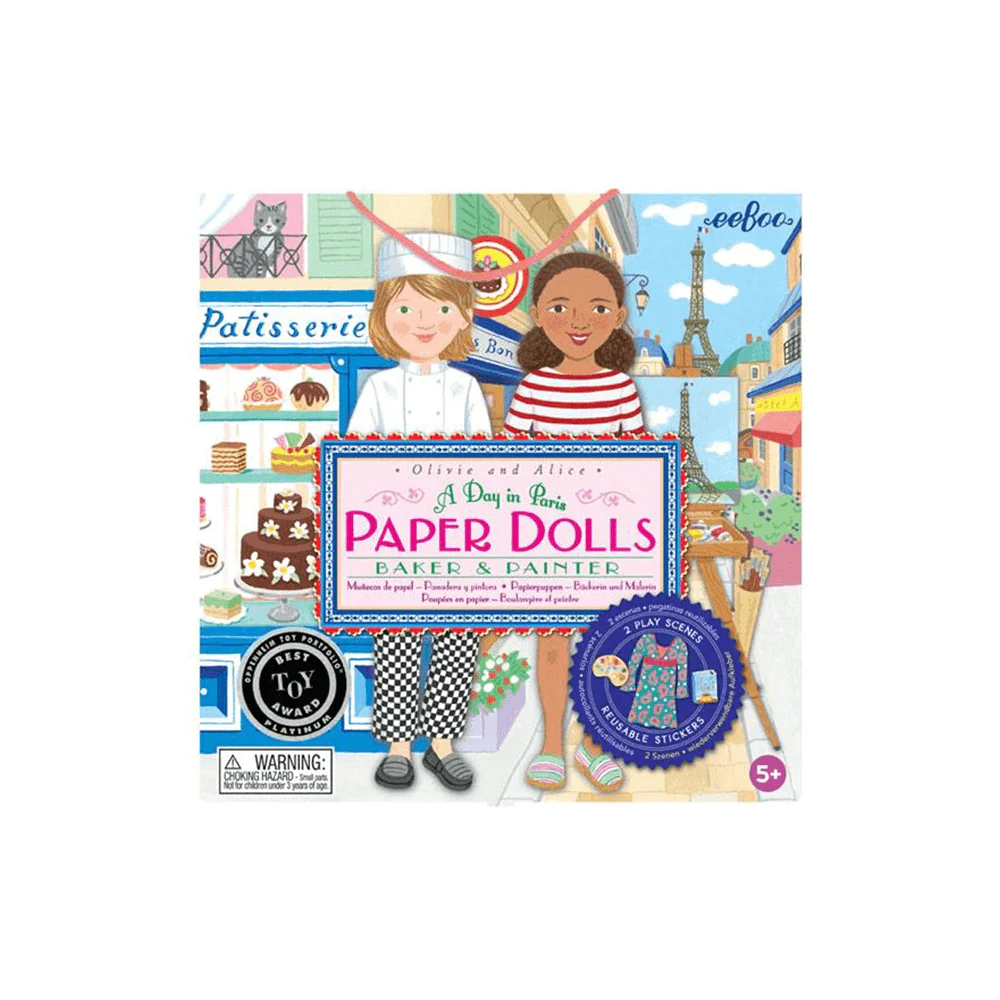 Baker and Painter Paper Doll Set, Award Winner