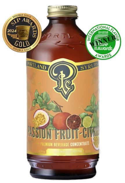 Passion Fruit Citrus Syrup 12oz - cocktail / mocktail mixer