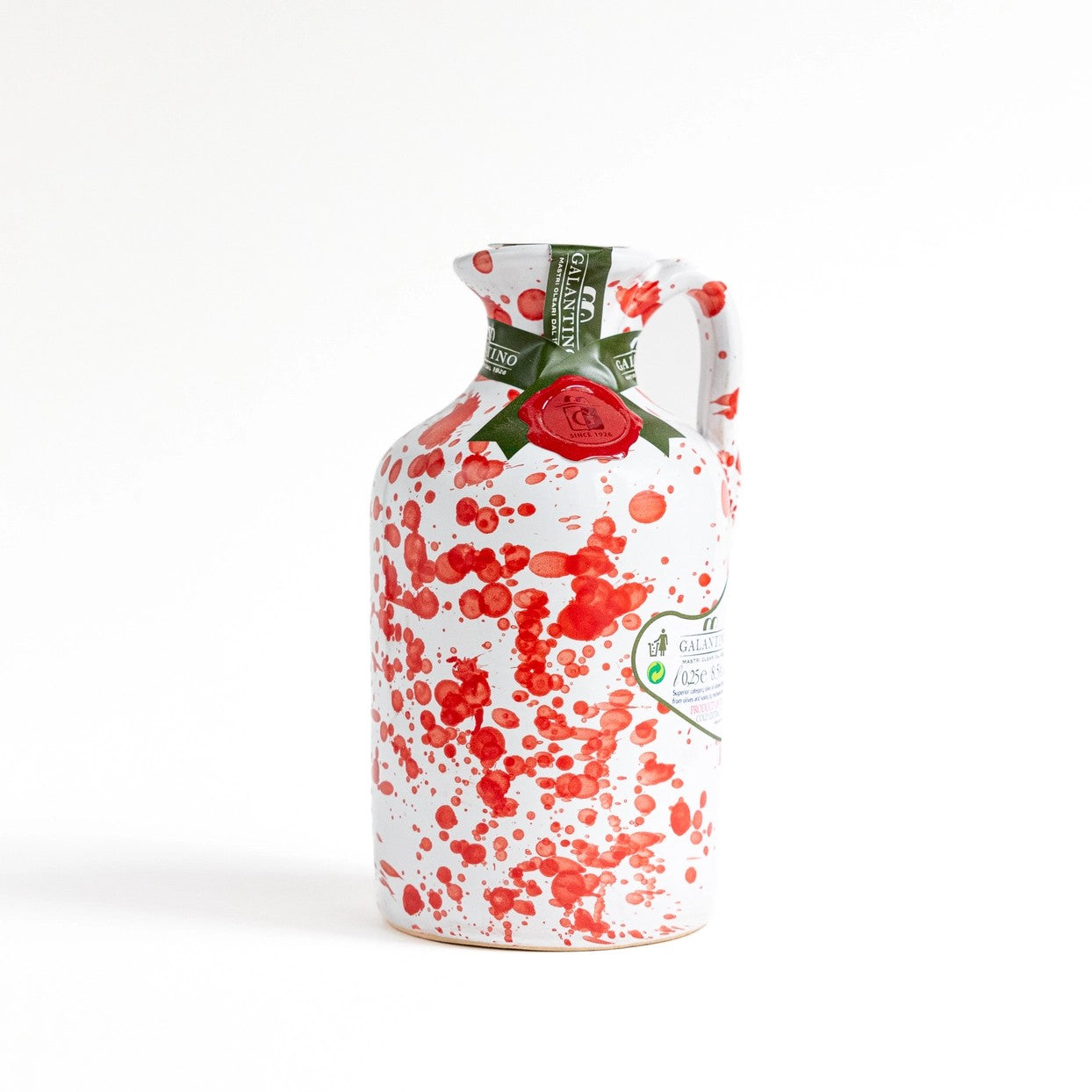 Galantino Italian Extra Virgin Olive Oil, Hand Painted Ceramic, 100ml