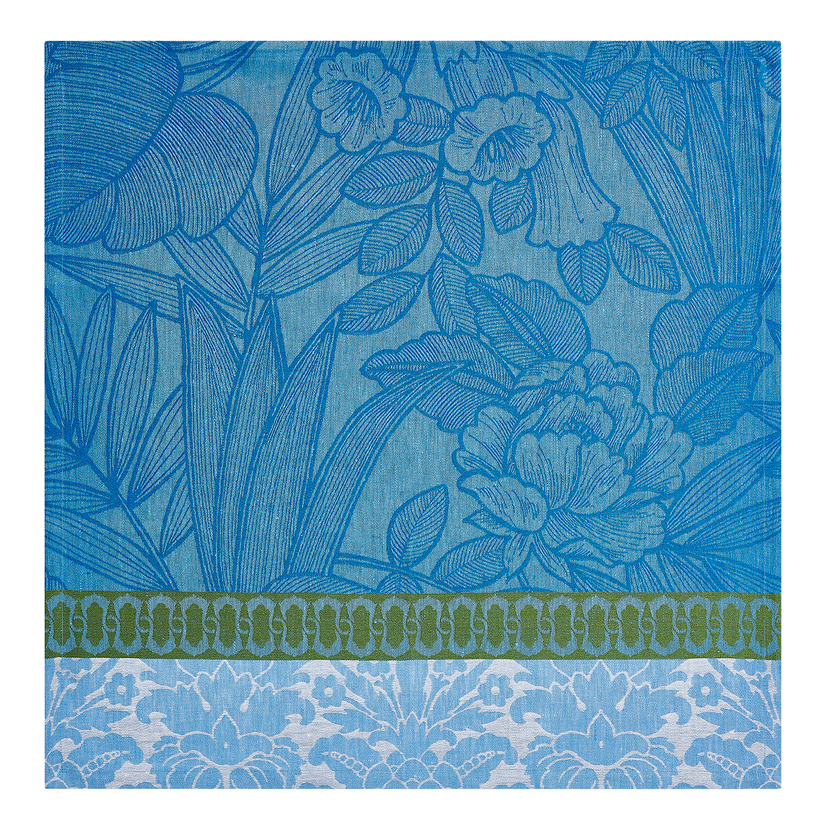 Escapade Tropicale Blue Linen Napkin - Set of 2