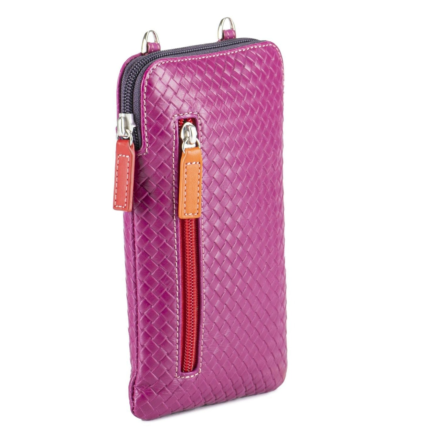 Sangria Embossed Small Crossbody Bag