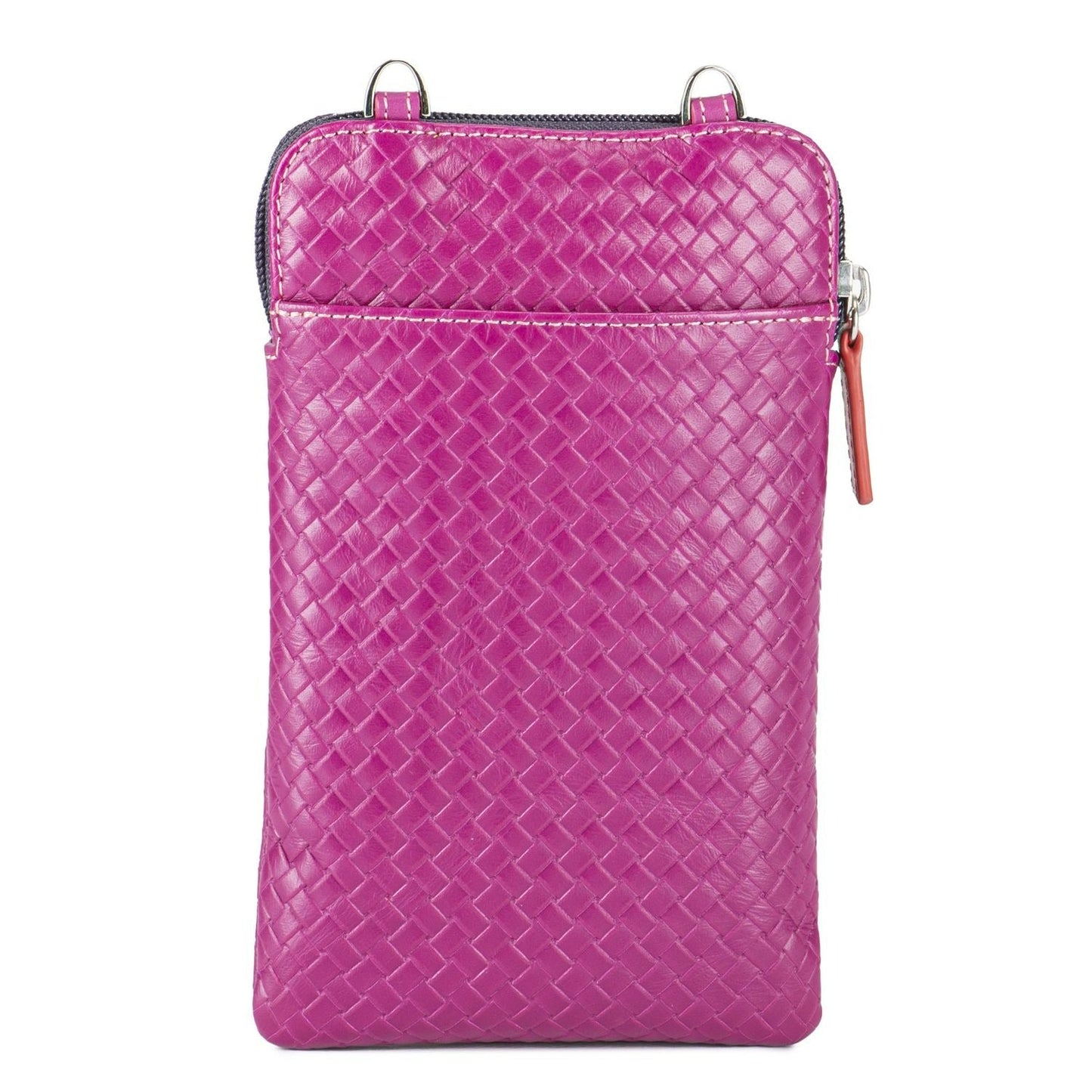 Sangria Embossed Small Crossbody Bag