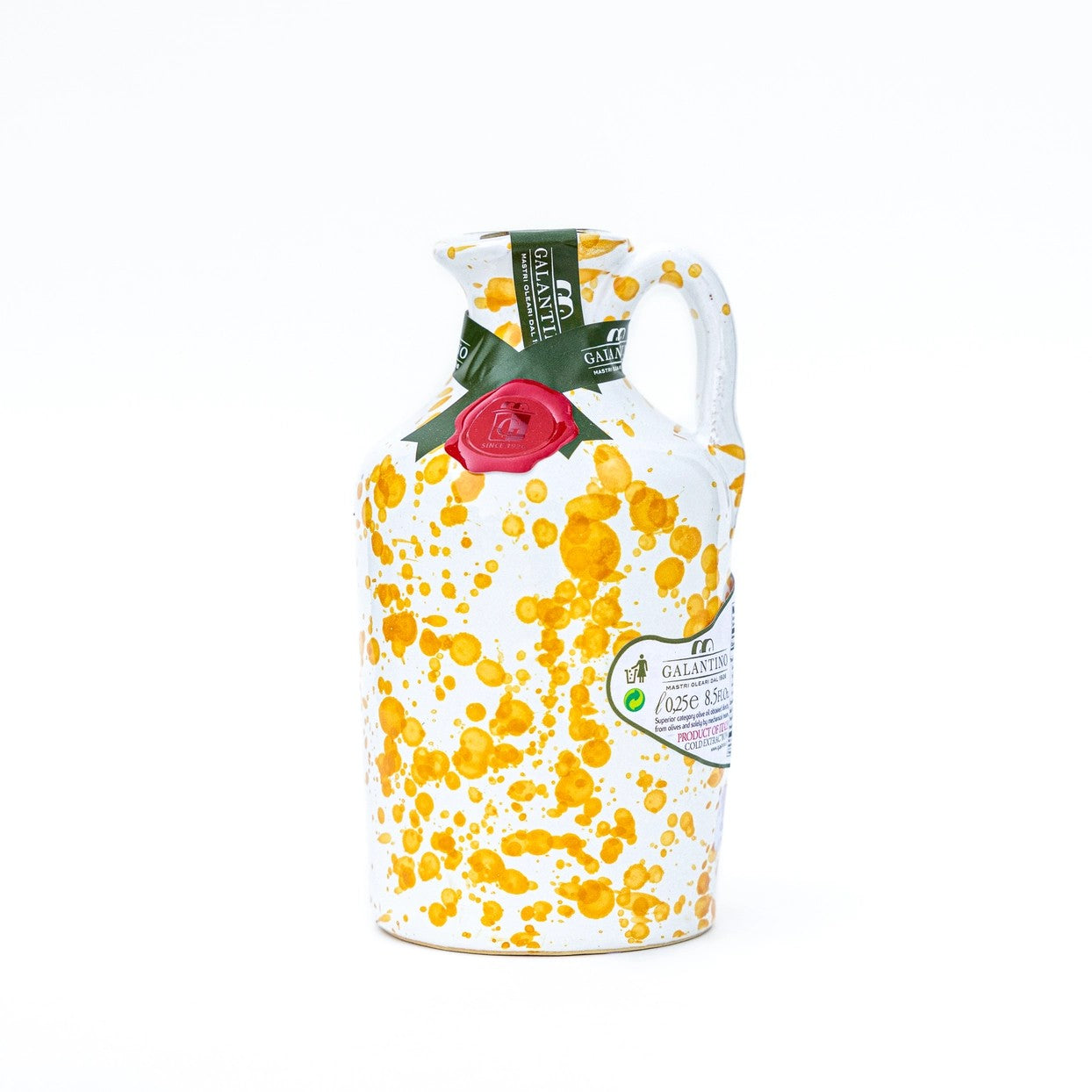 Galantino Italian Extra Virgin Olive Oil, Hand Painted Ceramic, 100ml