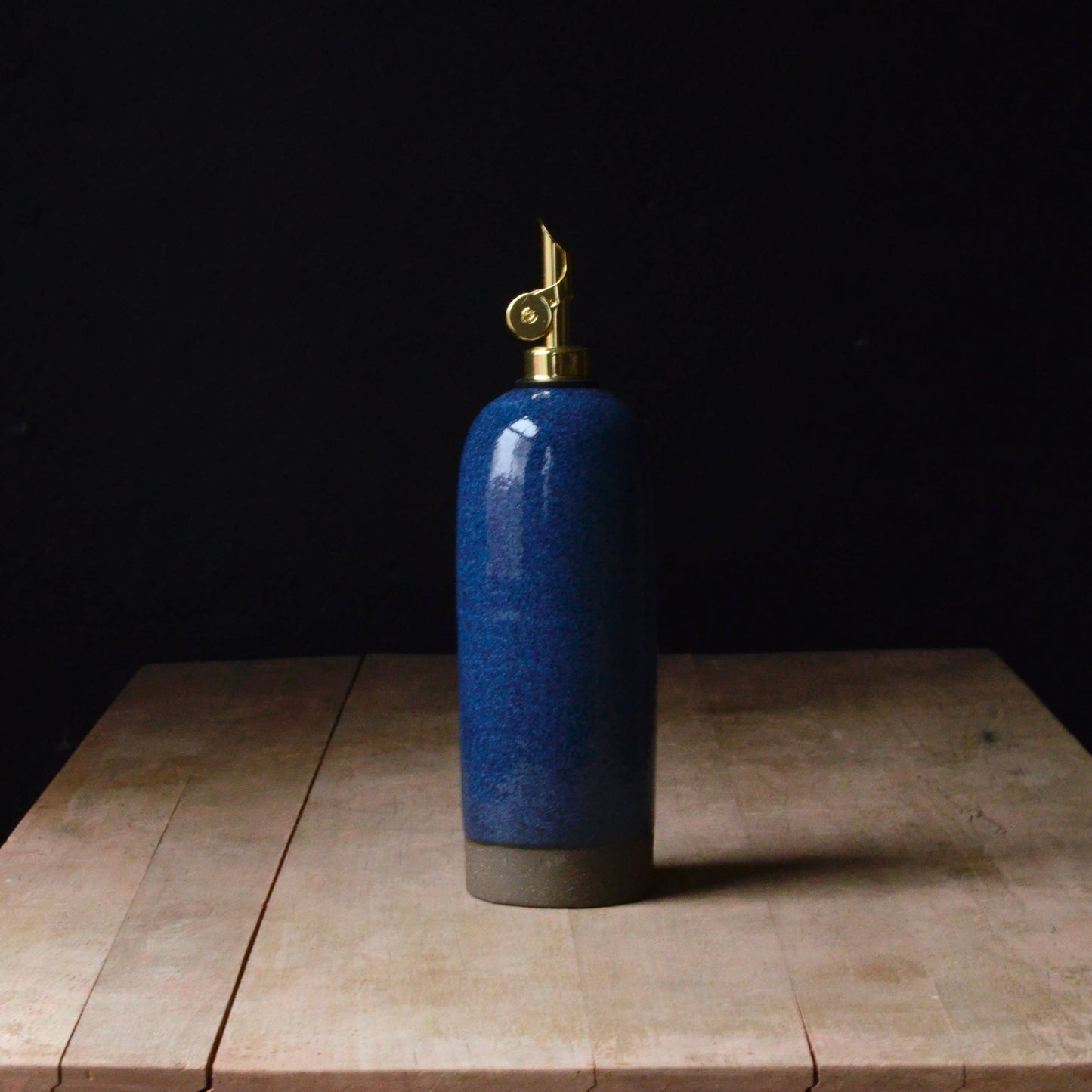 Rose Hill Pottery Oil Dispenser Bottle - Denim Blue - 22 Ounces