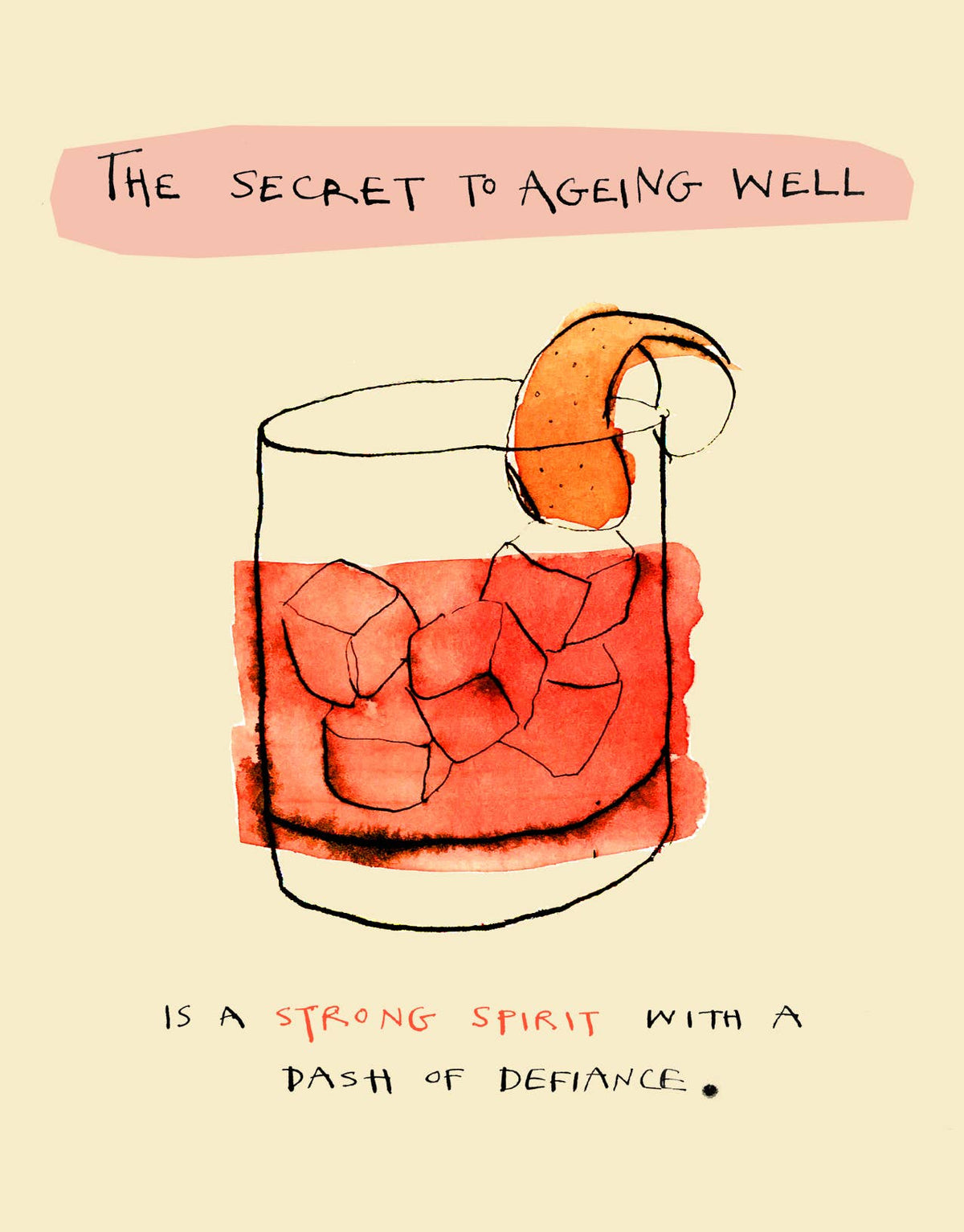 BIRTHDAY SECRET AGING GREETING CARD POET & PAINTER - r. h. ballard shop & gallery