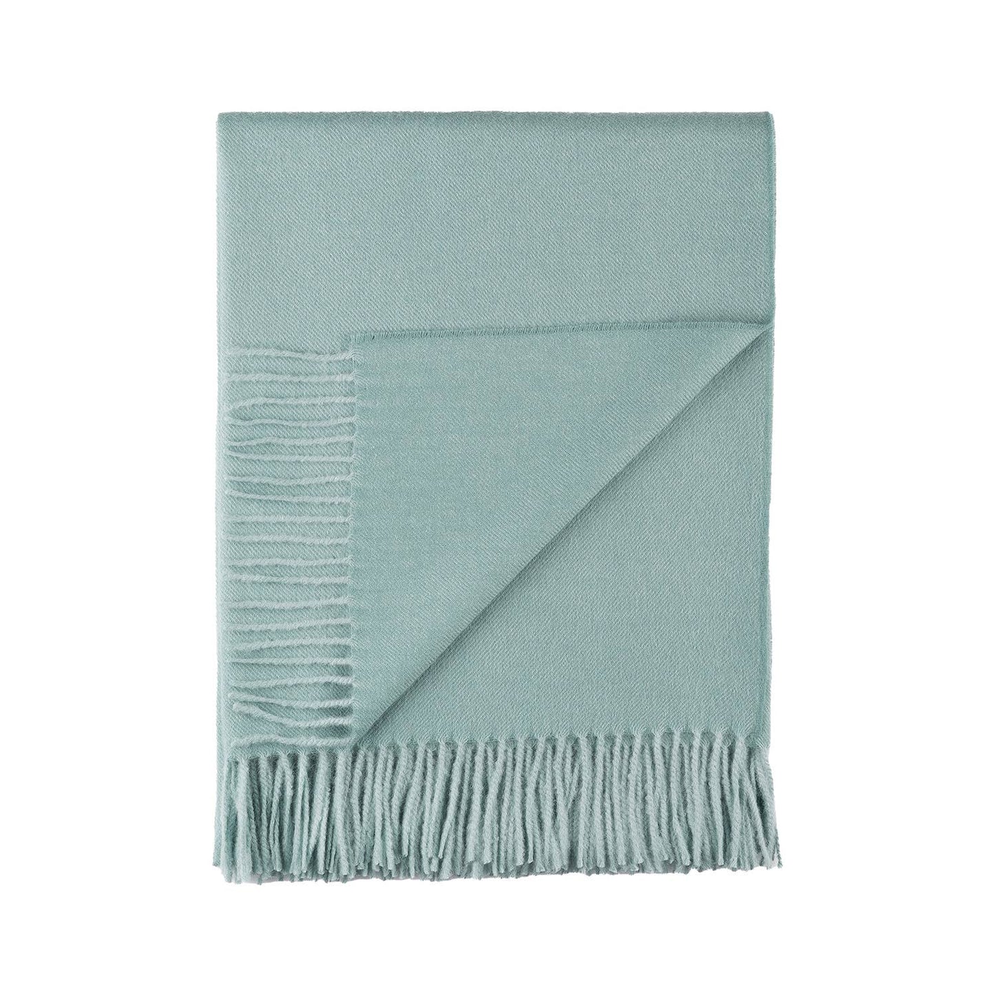 Baby Alpaca Throw - Sea Glass