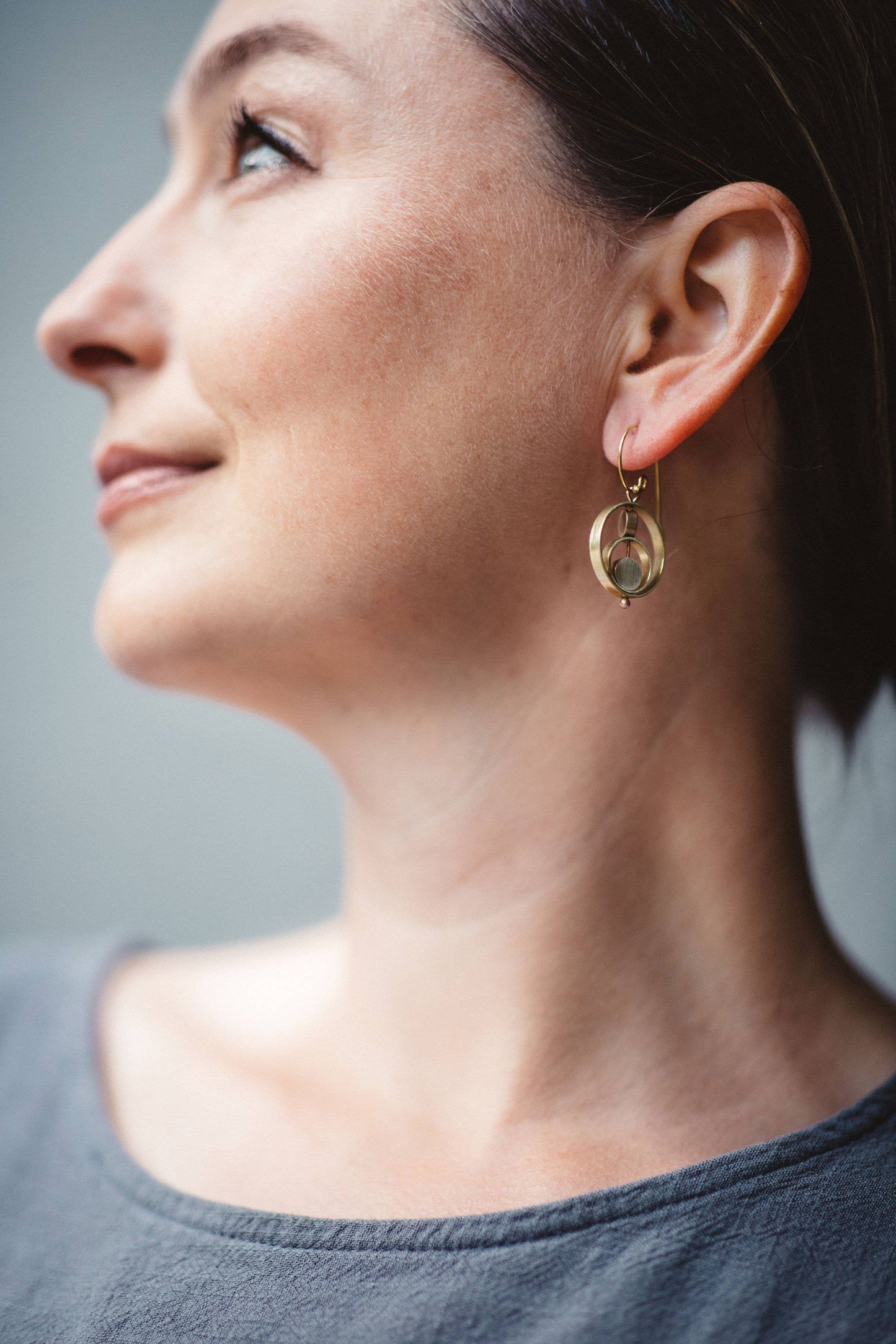 Kinetic circle earrings - r. h. ballard shop & gallery