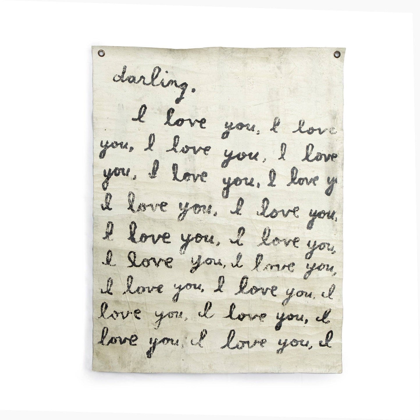 Letter For You Hand Painted Wall Hanging 36" x 48" (size will vary)