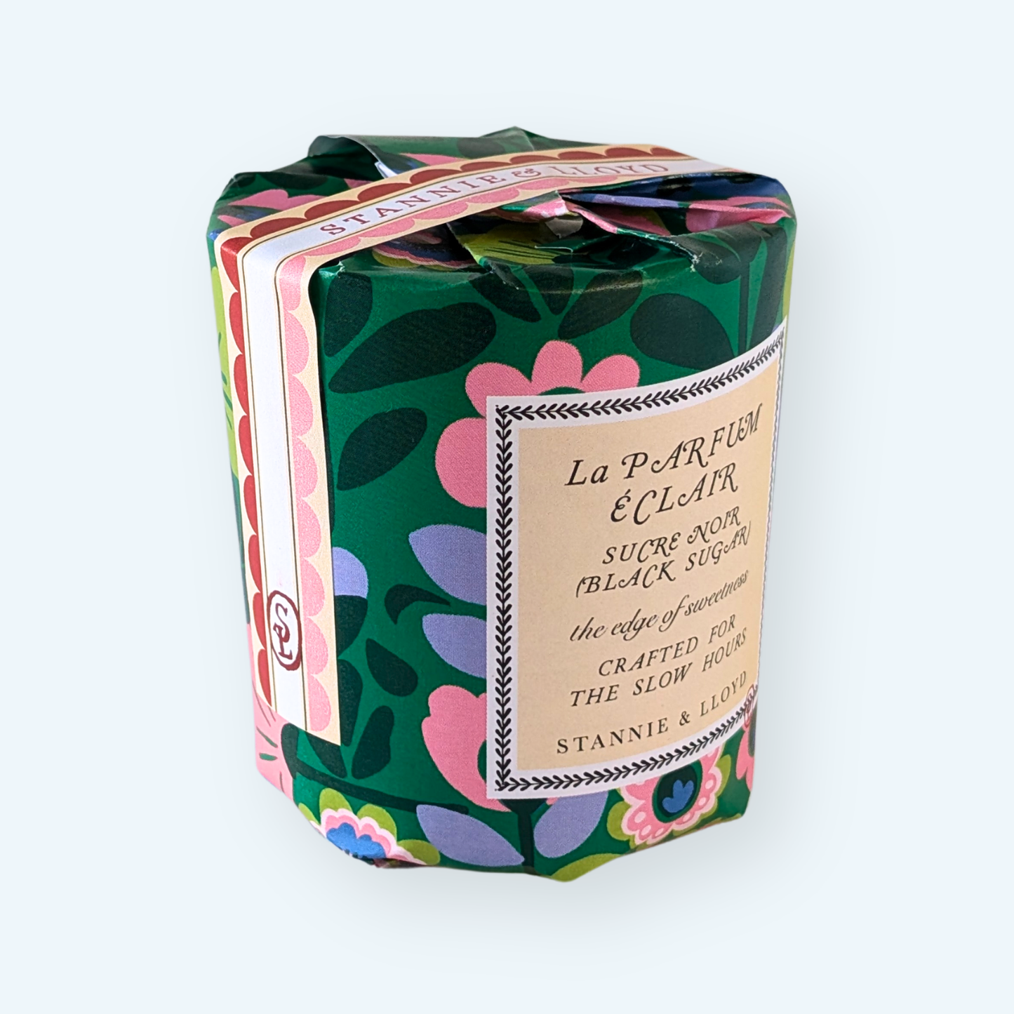Tester: Gift Wrap Candle - Maude (Green Floral)