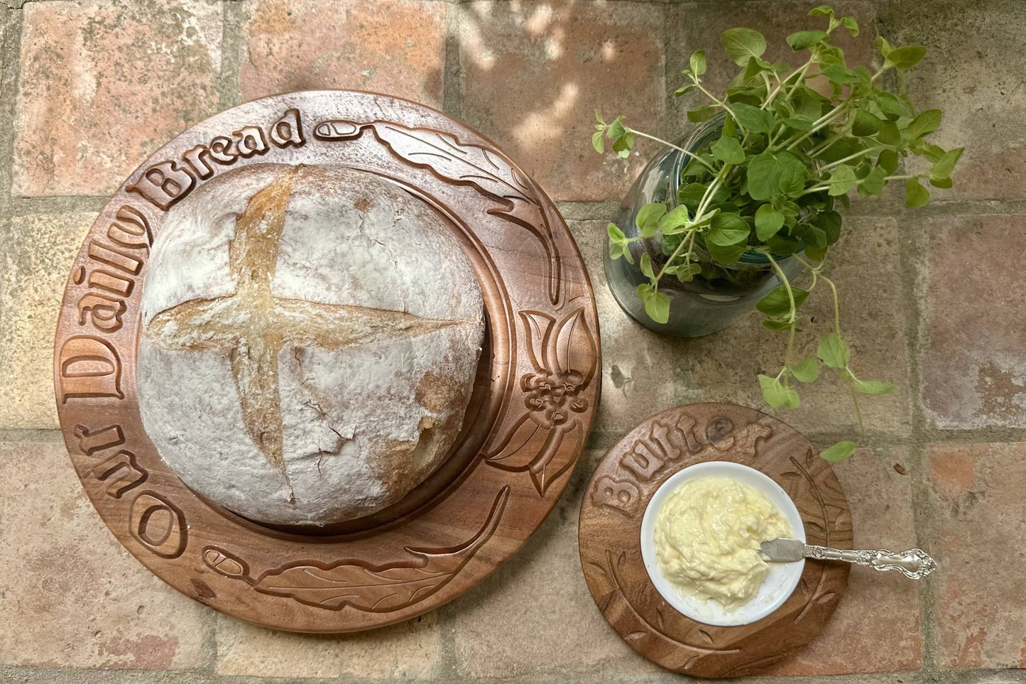Our Daily Bread, Medium, Vintage English Bread Board: