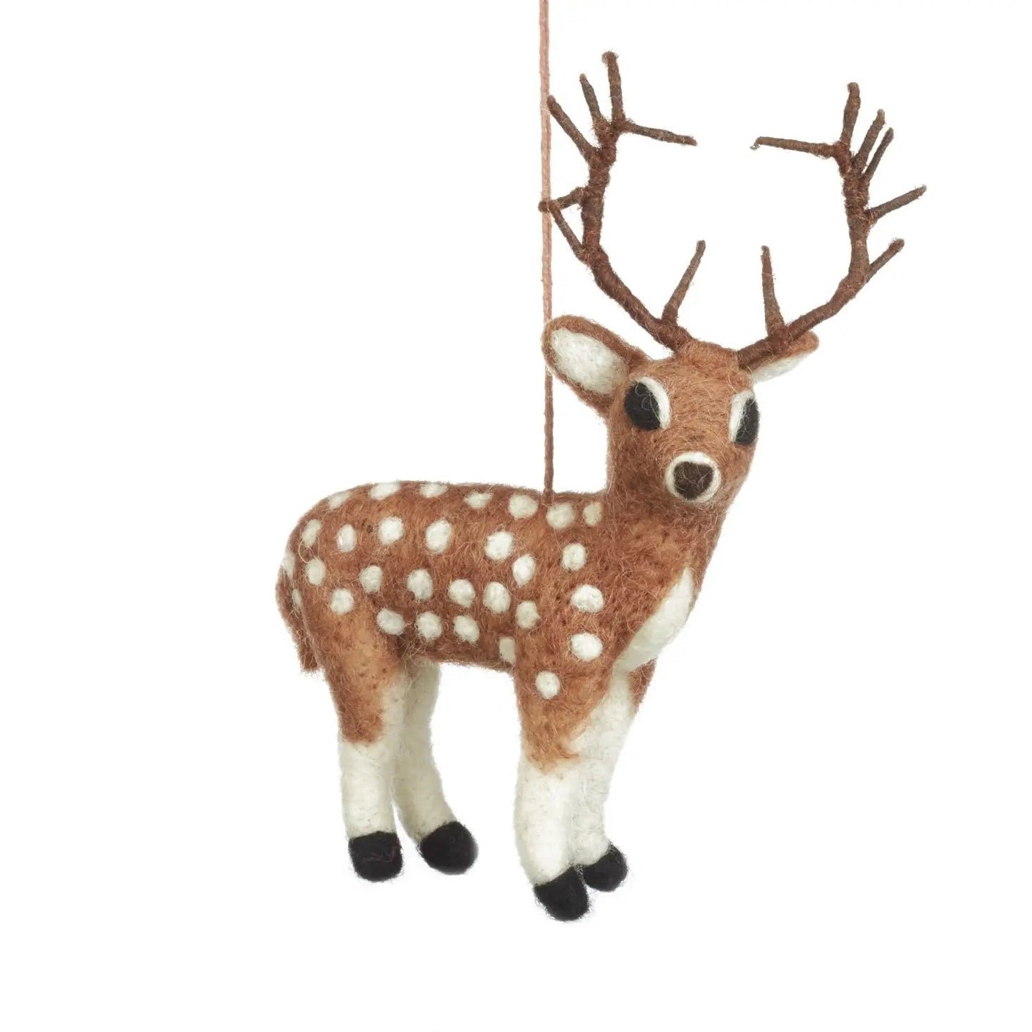 Handmade Stunning Stag Felt Ornament