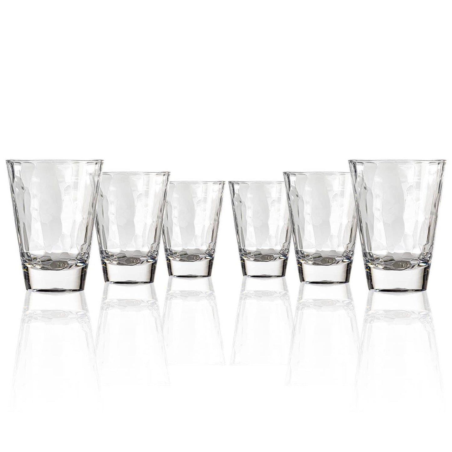 Cascade 12oz Clear Acrylic Tumbler Drinkware | Set of 6: 14oz / Clear / Tumbler - r. h. ballard shop & gallery