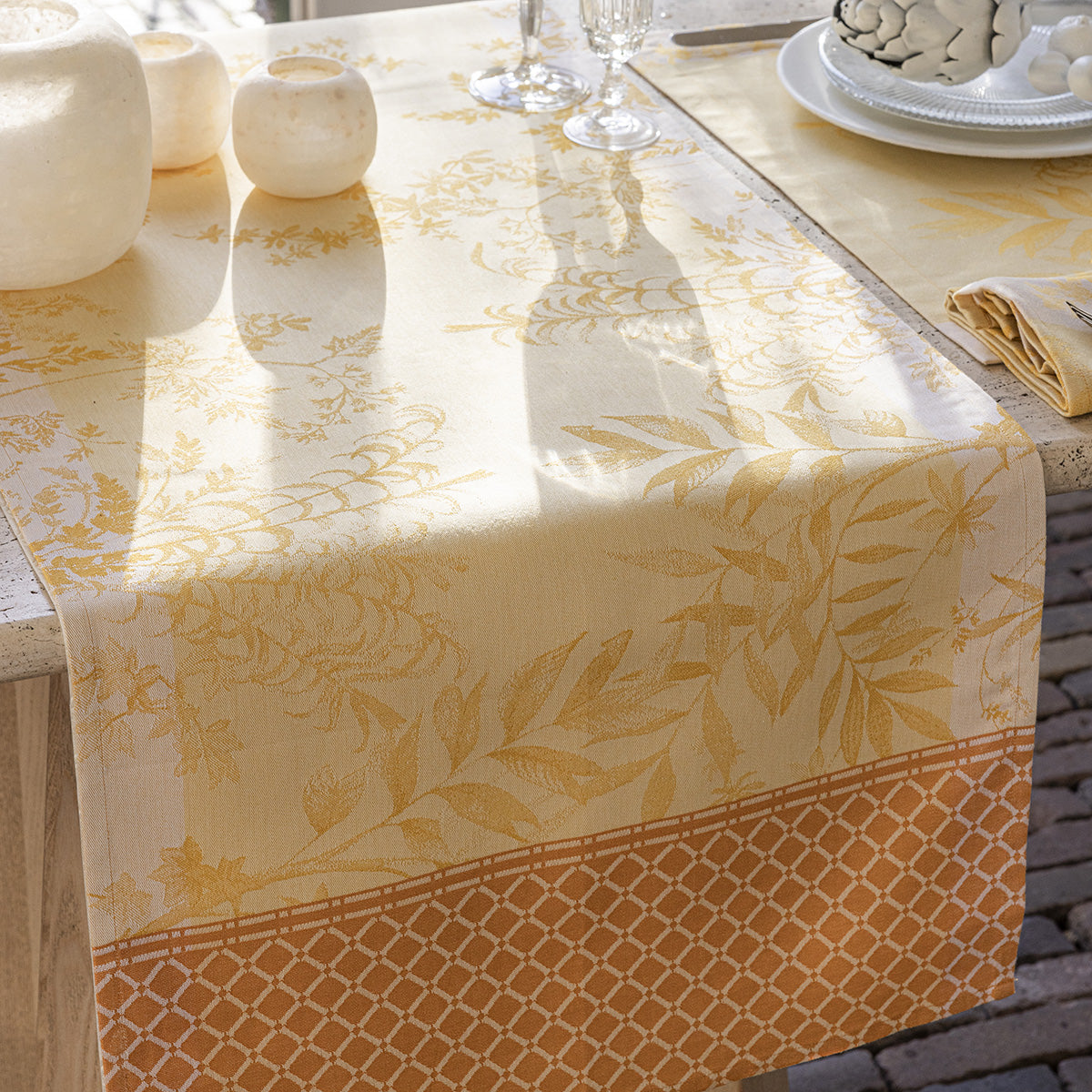 NEW! Jardin d'Eden Yellow Cotton