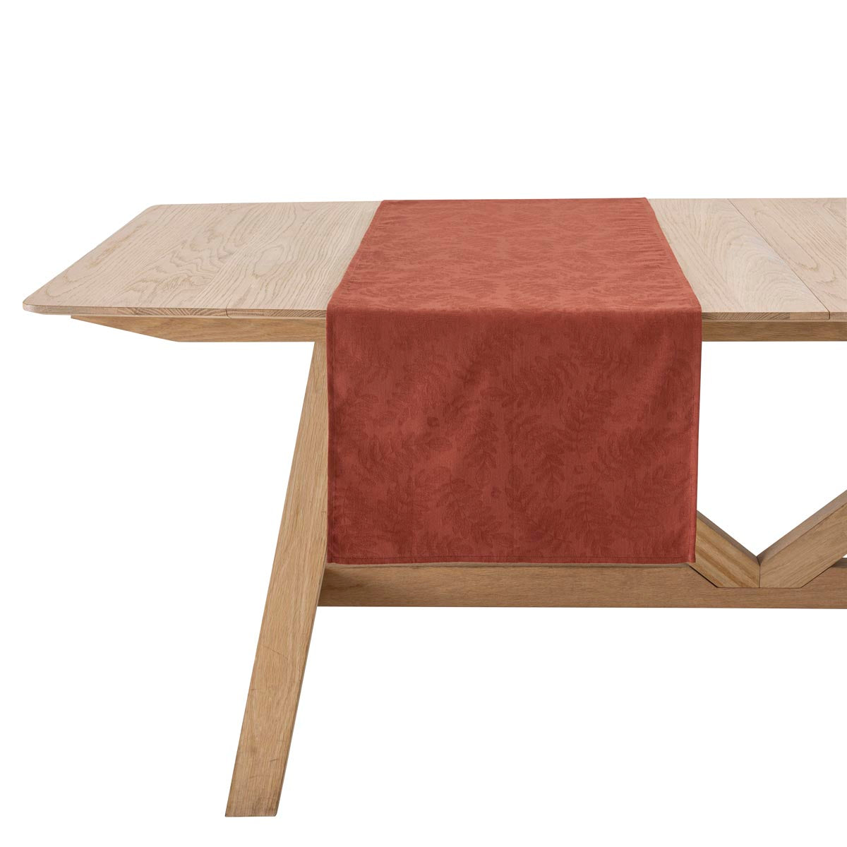 NEW! Vegetal Mood Brick Red Coated Tablecloth