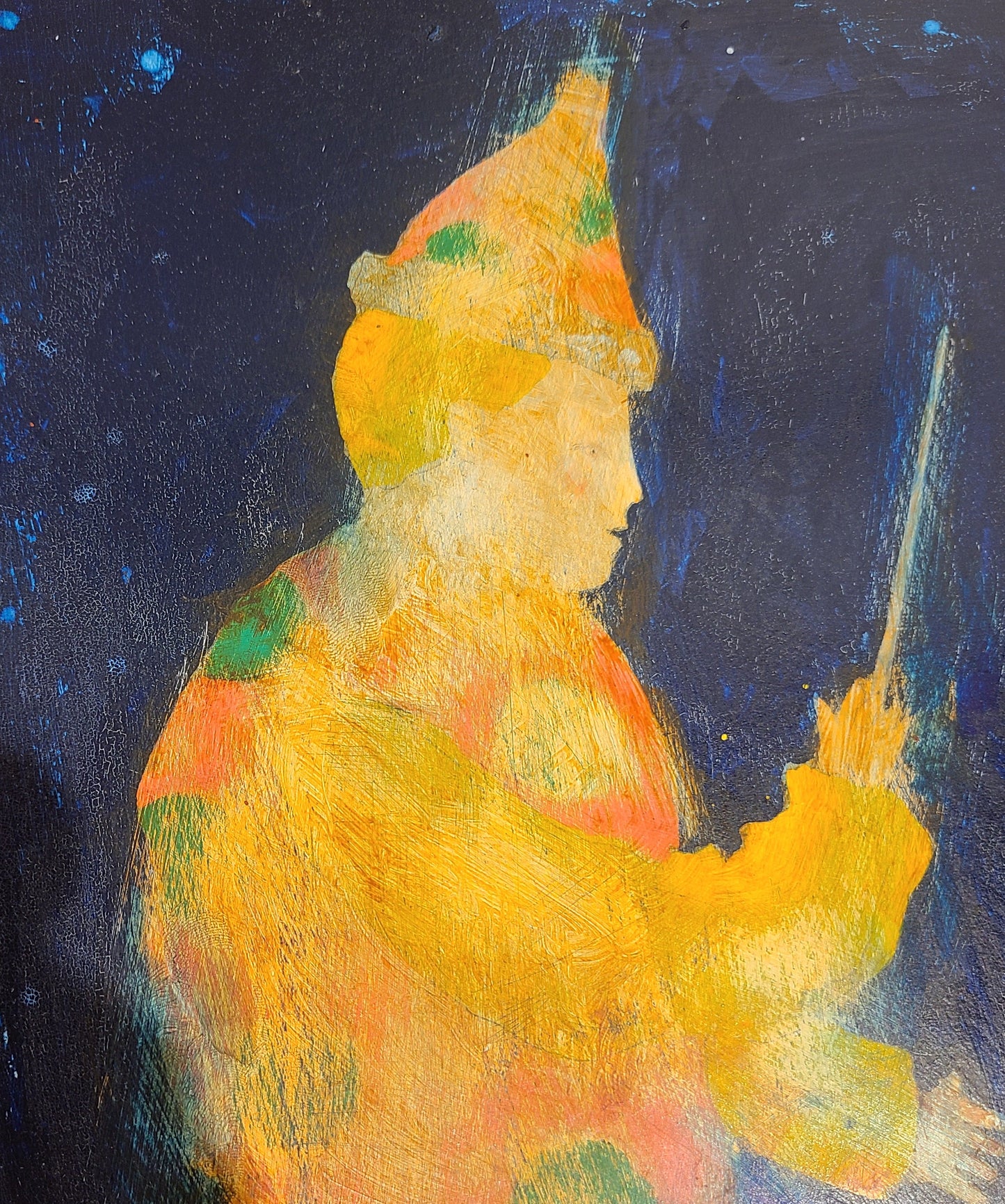 Conducts the Harmony of the World, Gouache Painting