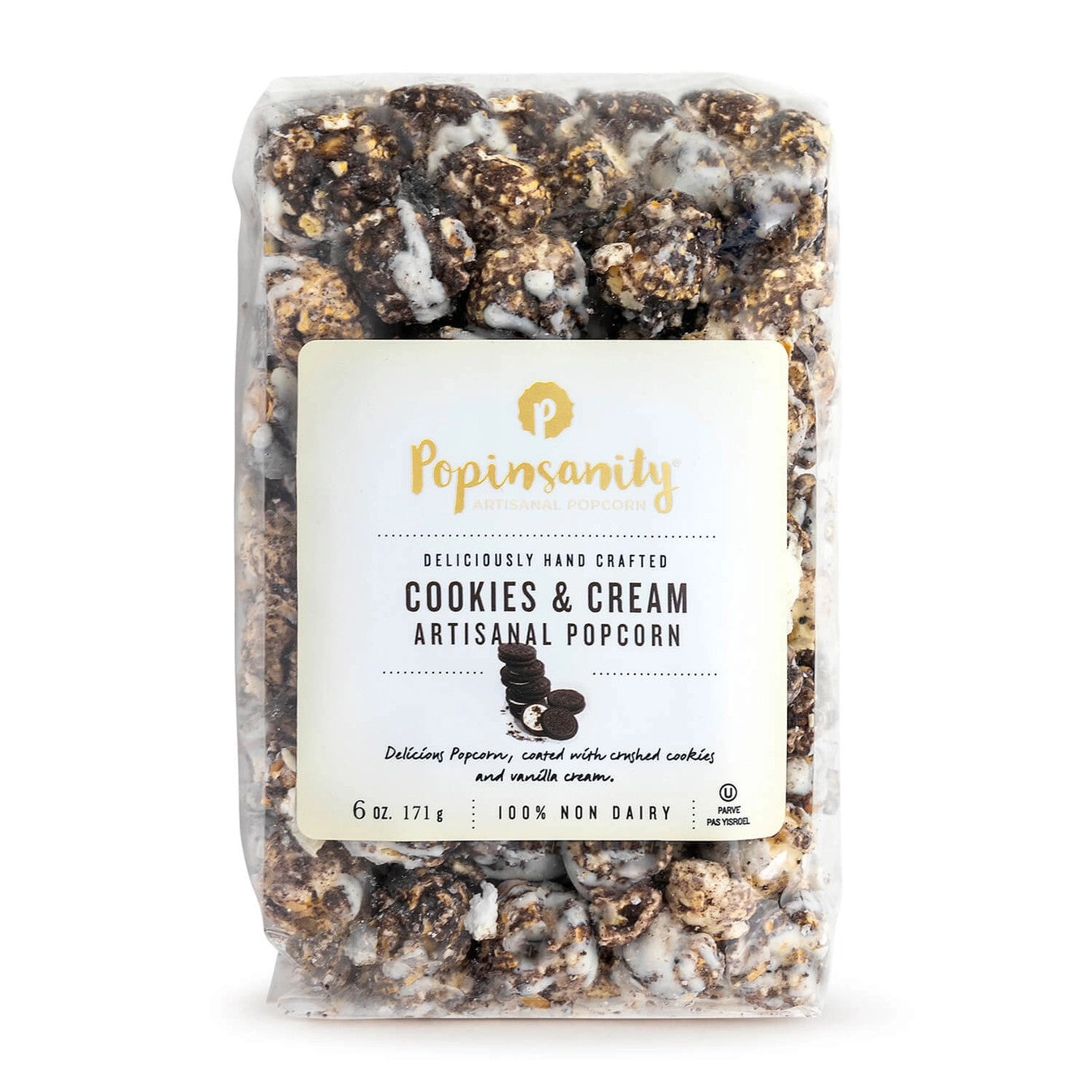 Cookies and Cream Gourmet Popcorn, 6 oz