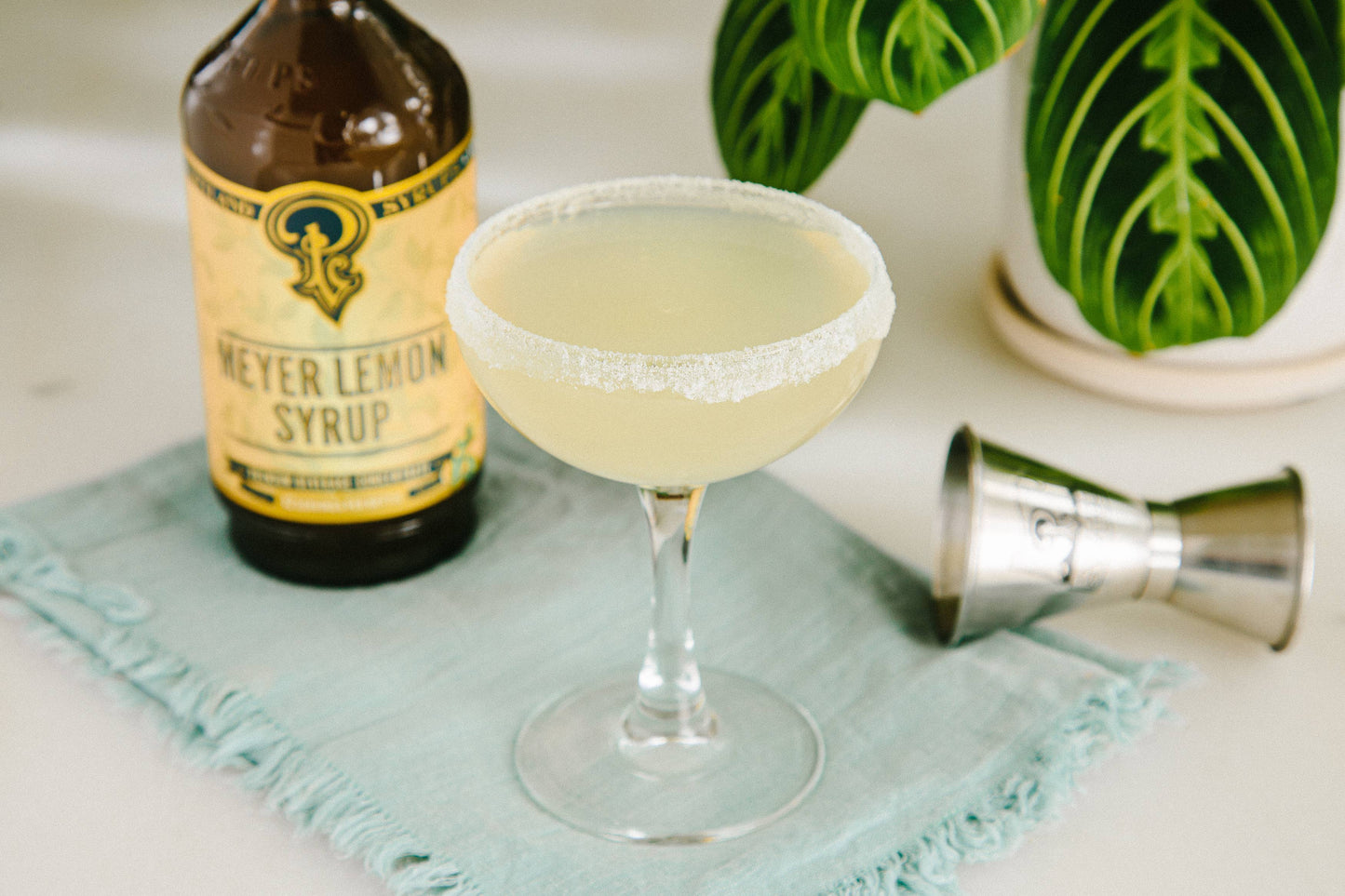 Meyer Lemon Syrup 12oz - cocktail / mocktail beverage mixer