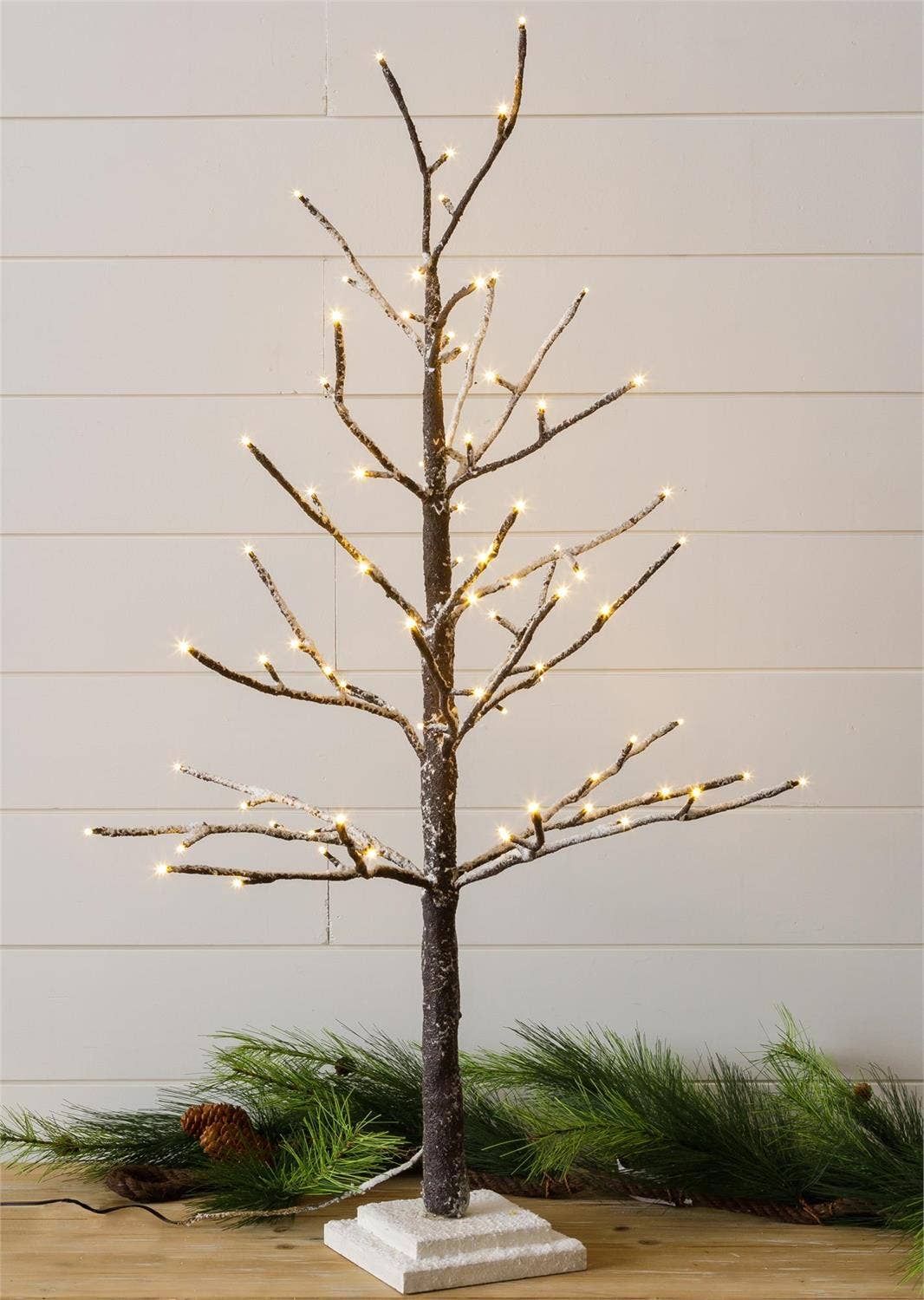 Lighted Flocked Tree