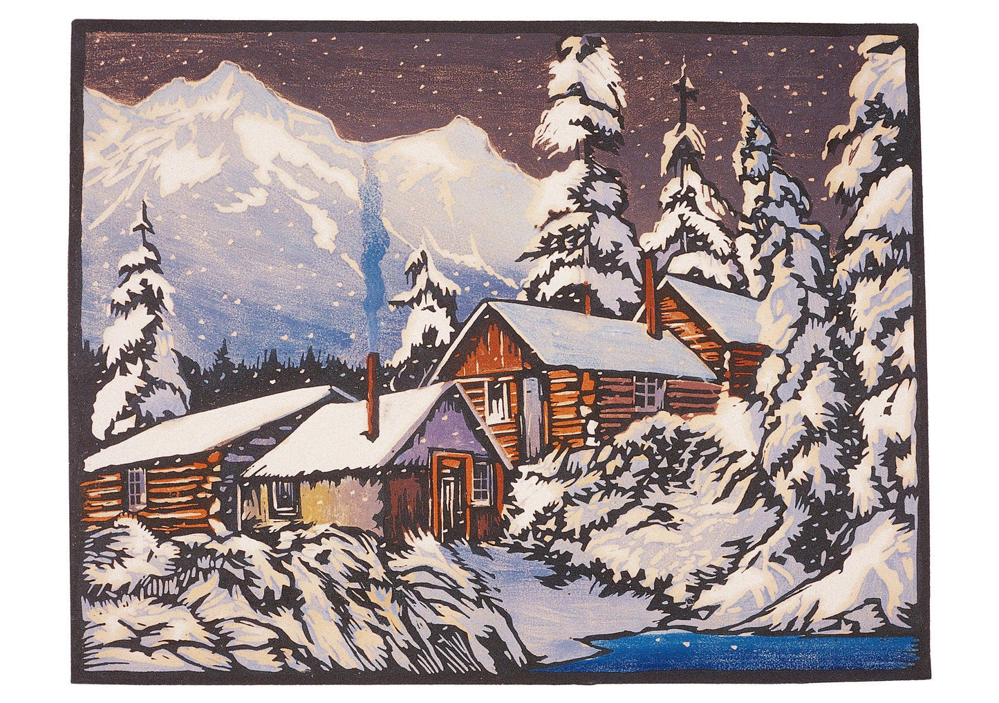 William S. Rice: Long Winter's Night Holiday Card Assortment