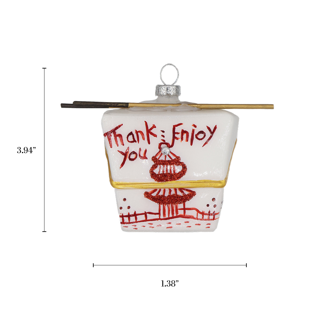 Chinese Take Out Holiday Ornament