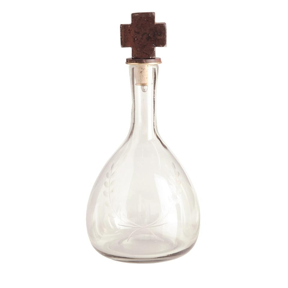 House Blessing Iron Cross Decanter