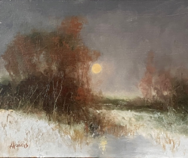 Late November Moonrise, Laura Hopkins