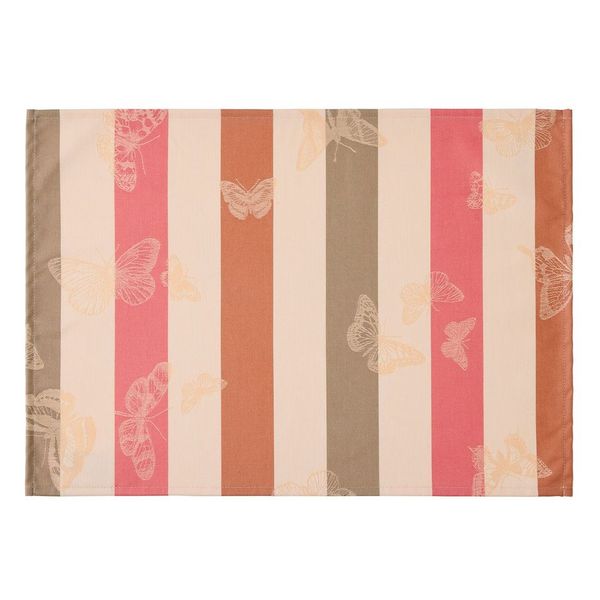 Bal des Papillons Pink Placemat COATED, Set of 2