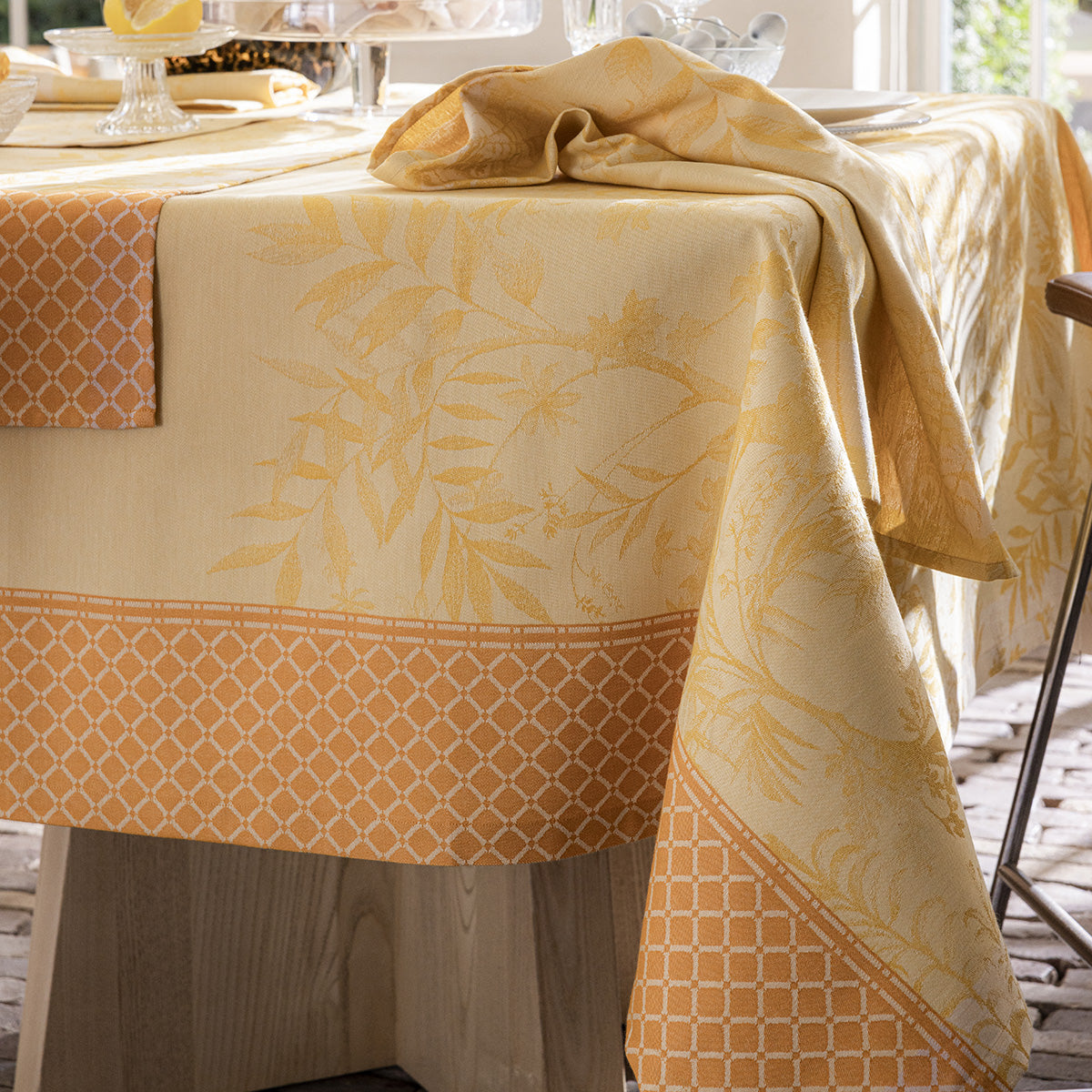 NEW! Jardin d'Eden Yellow Cotton