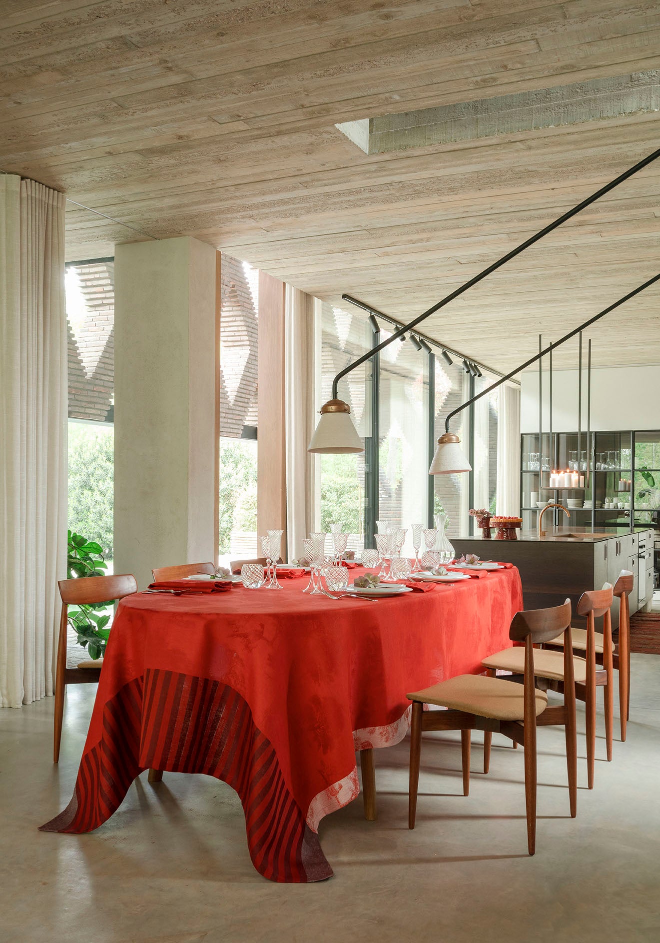 NEW! Souveraine Red Linen
