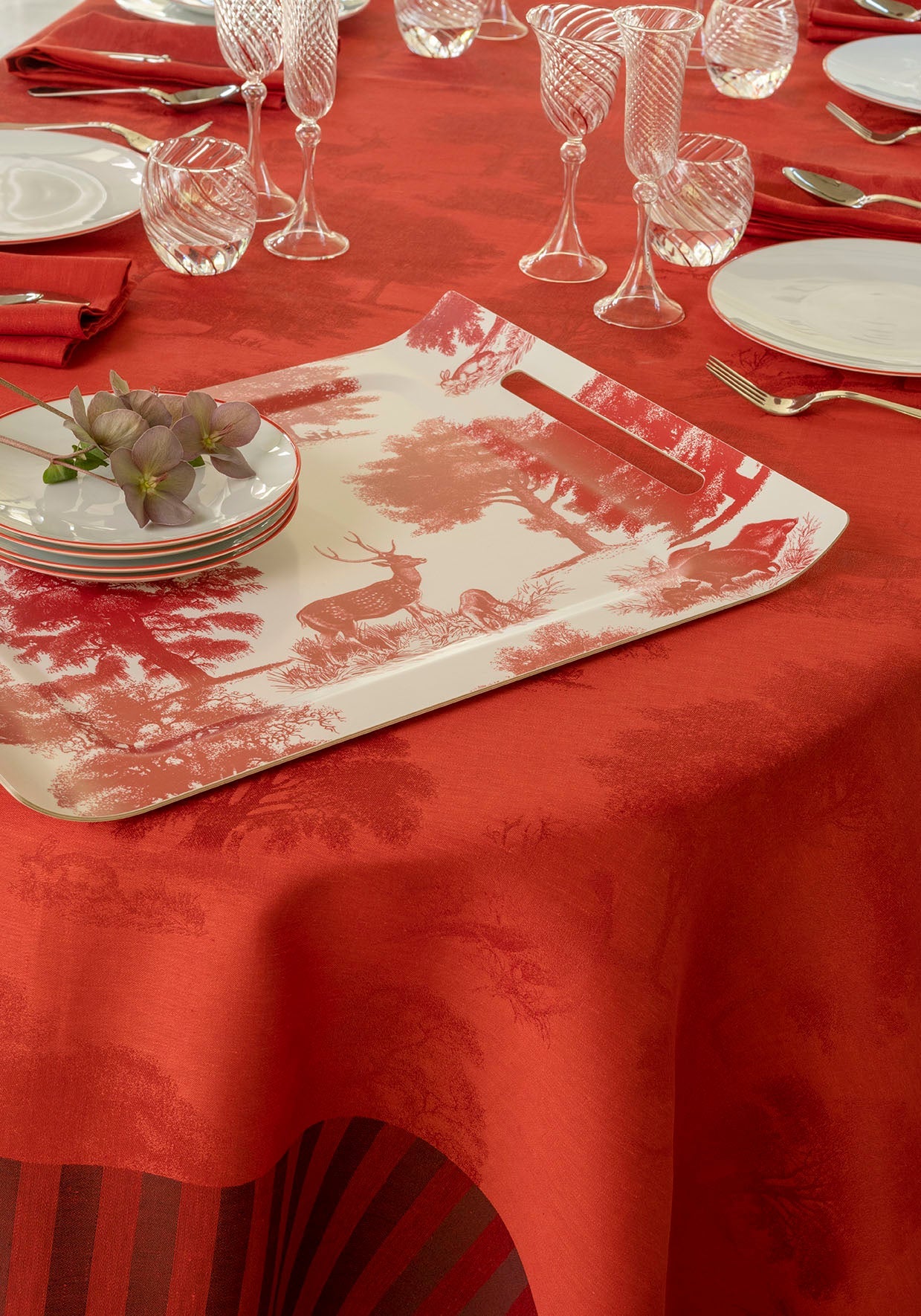 NEW! Souveraine Red Linen