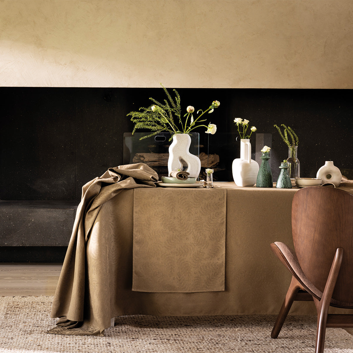 NEW! Vegetal Mood Avocat Coated Tablecloth