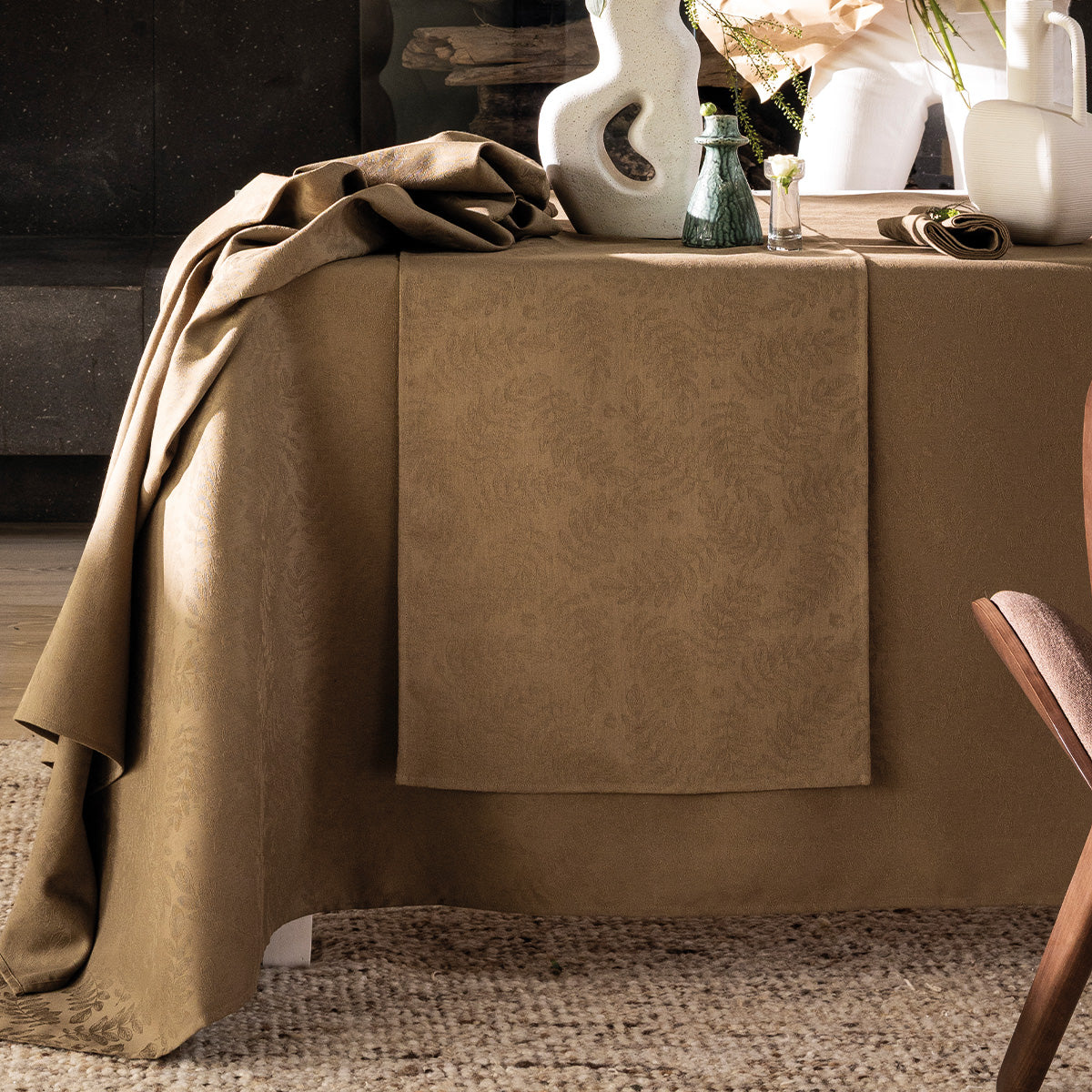 NEW! Vegetal Mood Avocat Coated Tablecloth