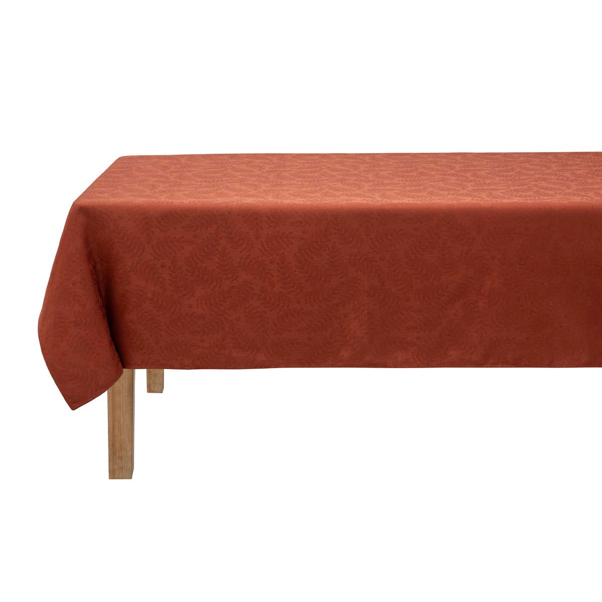 NEW! Vegetal Mood Brick Red Coated Tablecloth